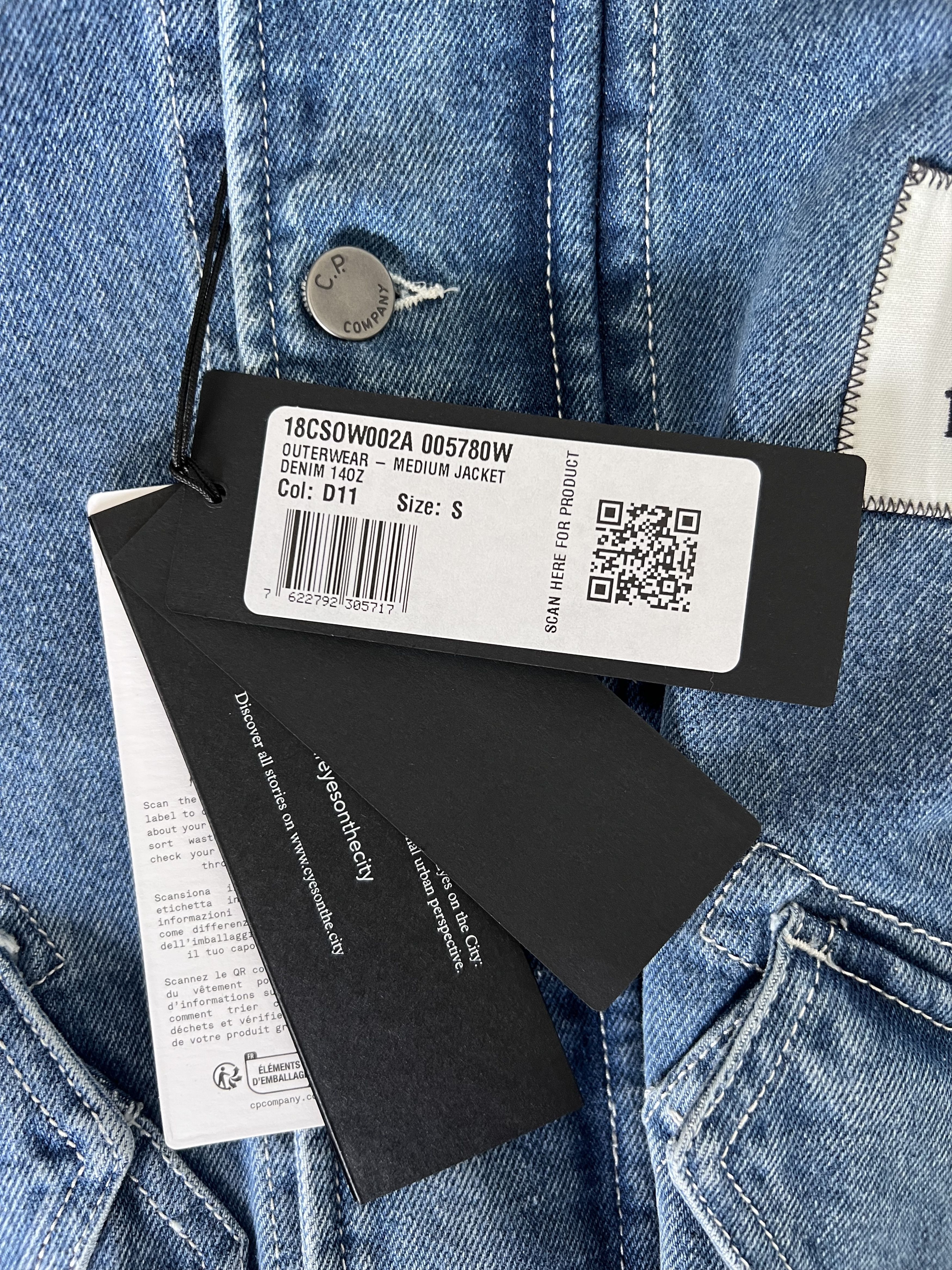 C.P. Company × Palace C.P. Company Palace Denim Goggle Jacket in Blue Size US S / EU 44-46 / 1 - 8 Thumbnail
