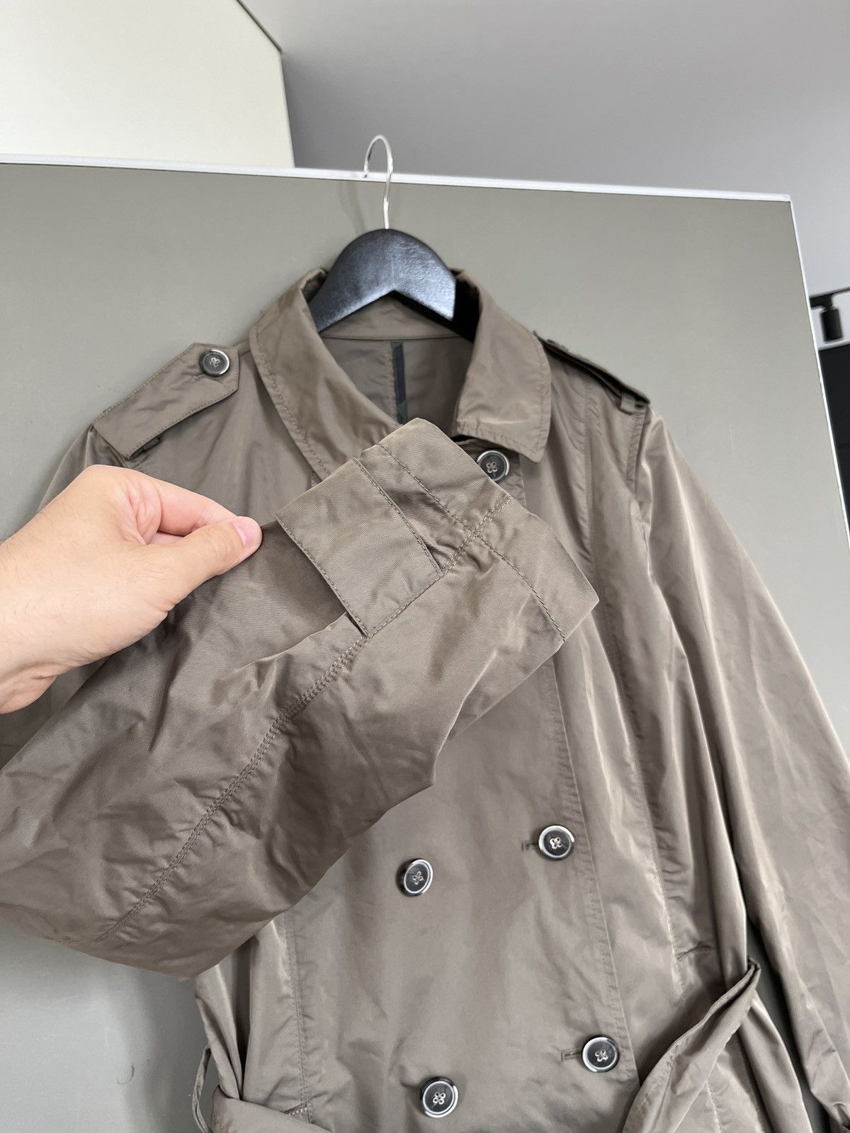 Gimo's Gimos Nylon Trench Coat Size L / US 10 / IT 46 - 5 Thumbnail