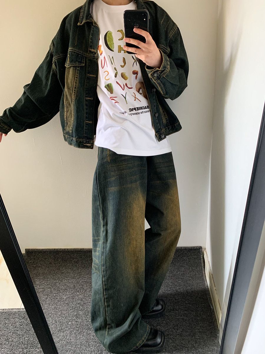 Japanese Brand × Jean 90s Retro Skater Baggy Size US 43 - 2 Thumbnail