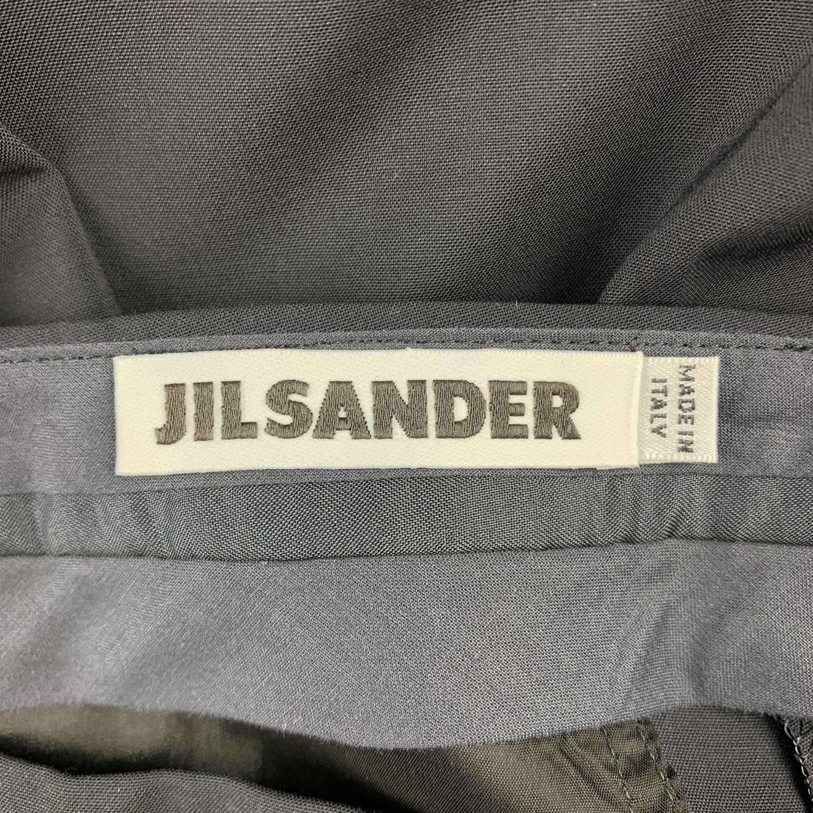 Jil Sander JIL SANDER Size 6 Black Straight Leg Dress Pants Size 28" / US 6 / IT 42 - 4 Thumbnail