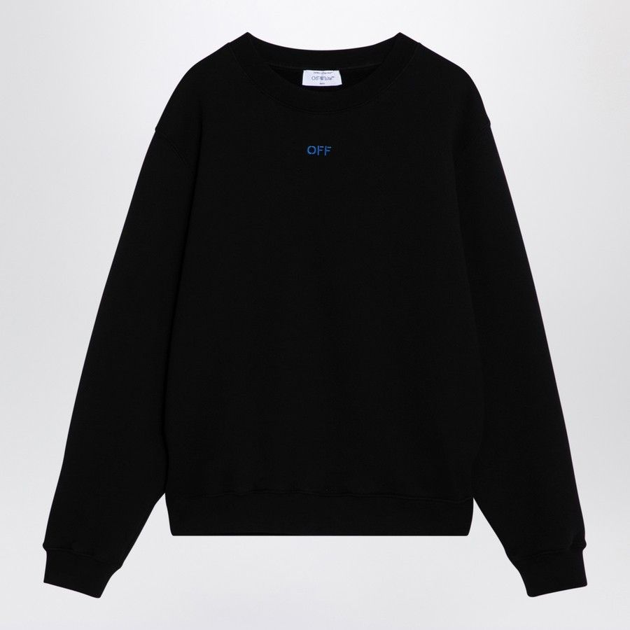 Off-White o1d2blof0924 Cotton Sweatshirt With Logo Embroidery in Black Size XS / US 0-2 / IT 36-38 - 1 Thumbnail