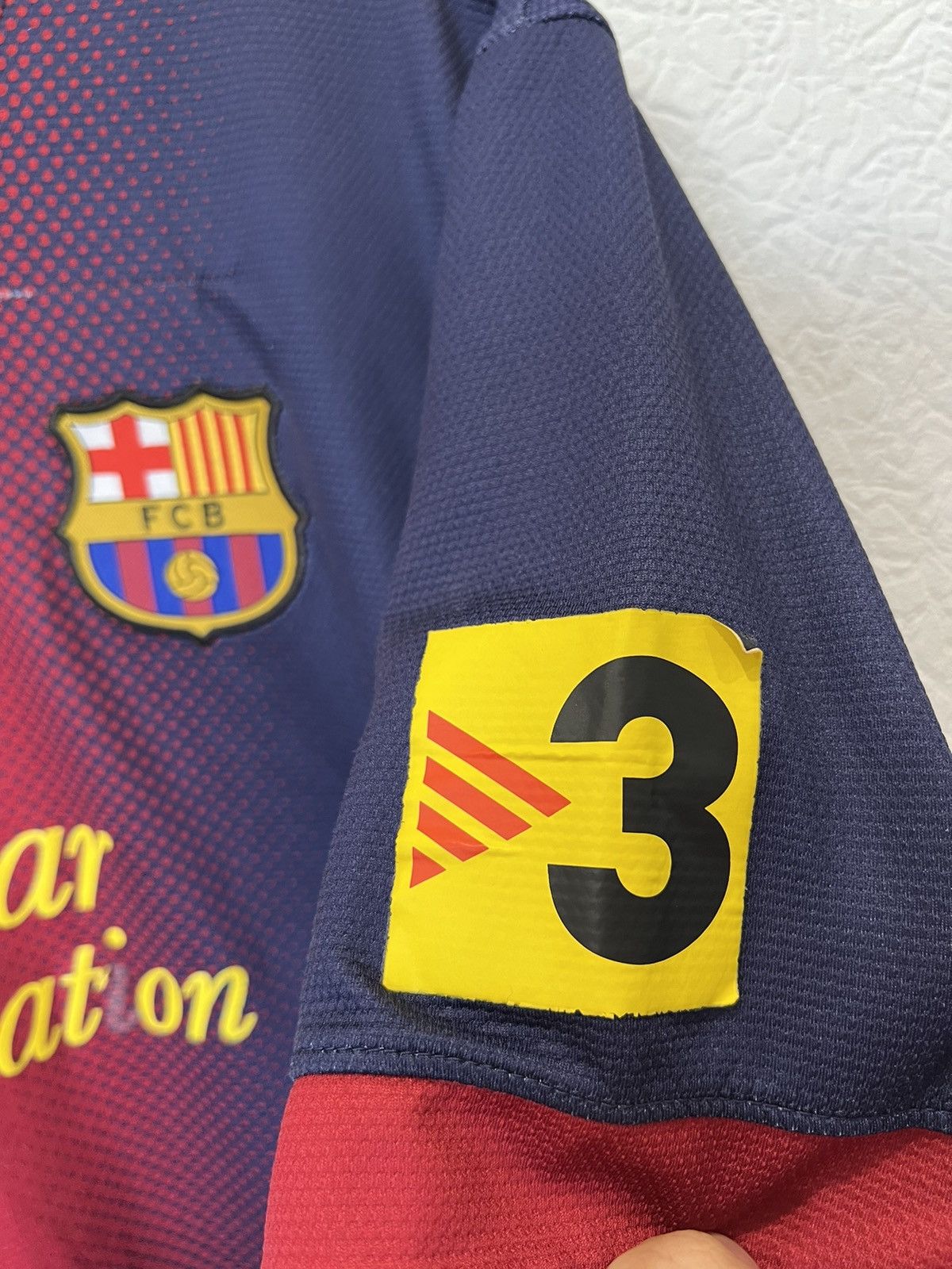 Nike Nike Barcelona 2012/2013 Home Kit Soccer Jersey Size US XL / EU 56 / 4 - 5 Thumbnail