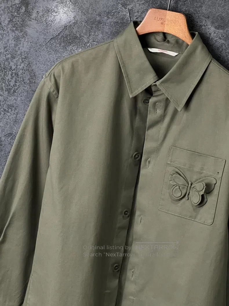 Valentino Valentino Olive green cotton jacket Size US M / EU 48-50 / 2 - 5 Thumbnail