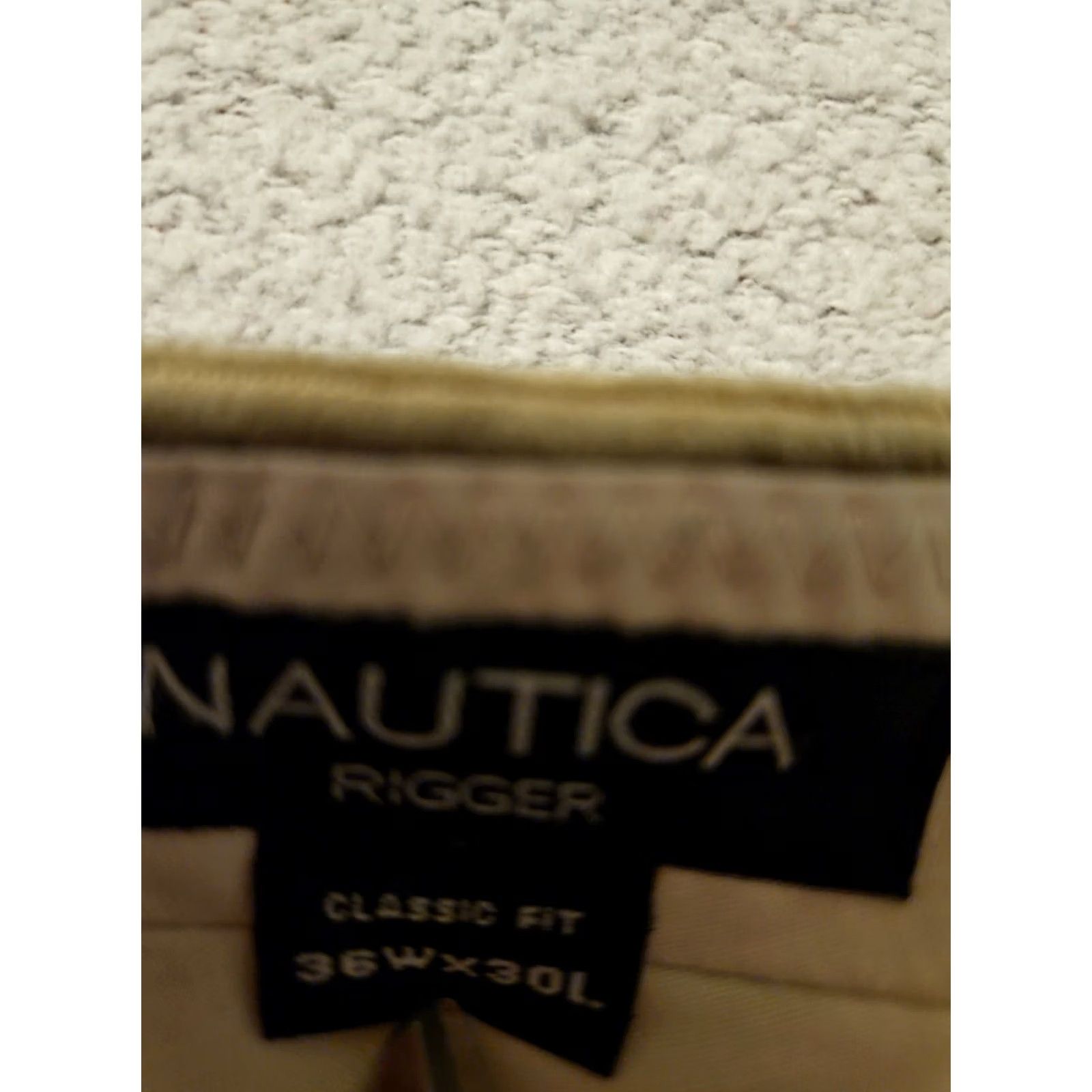 Nautica VINTAGE Nautica Rigger Corduroy Pants Men's 36 Classic Fit 90s Y2K Beige Wide-Leg Pants Mens Size US 36 / EU 52 - 2 Thumbnail