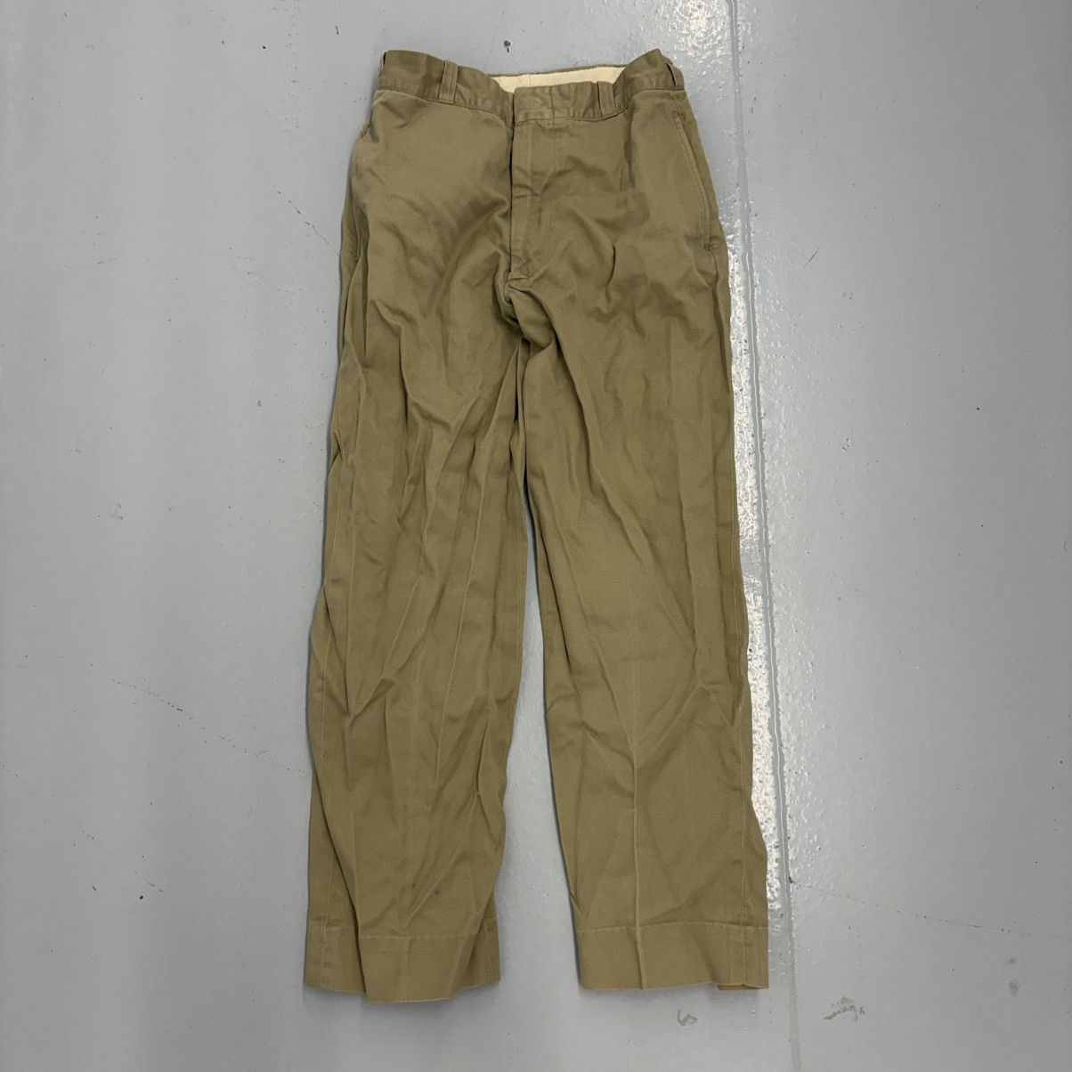 Other Vintage 50s US Army Tan Military Canvas Chinos 28x28 Size US 28 / EU 44 - 1 Thumbnail