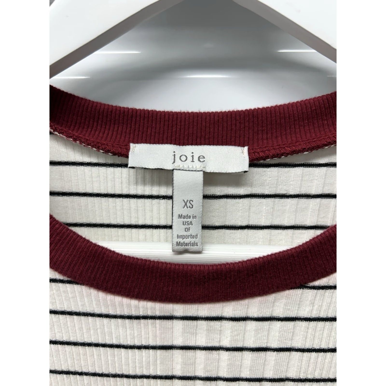 Joie JOIE Women’s Porcelain Cream Viscose Blend Pleated Striped Shift Dress XS Women Dress Size XS / US 0-2 / IT 36-38 - 7 Thumbnail