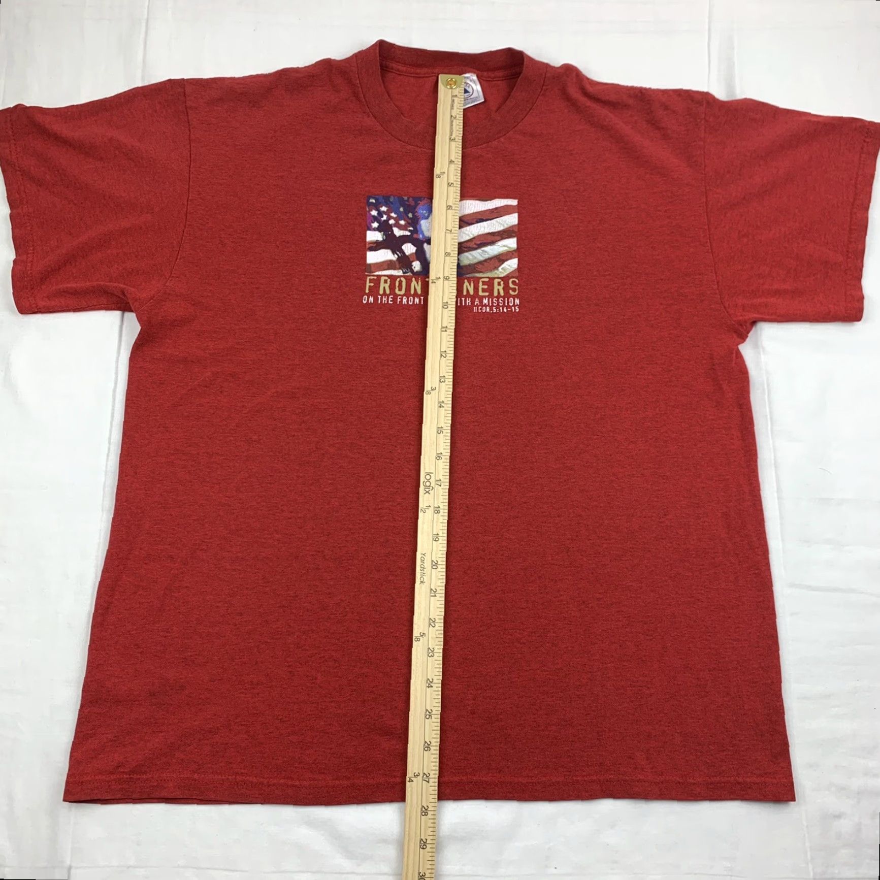 Delta VINTAGE Frontliners Tour T Shirt Mens Adult Large Red 90s Religion Church Jesus Nike? Size US L / EU 52-54 / 3 - 4 Thumbnail