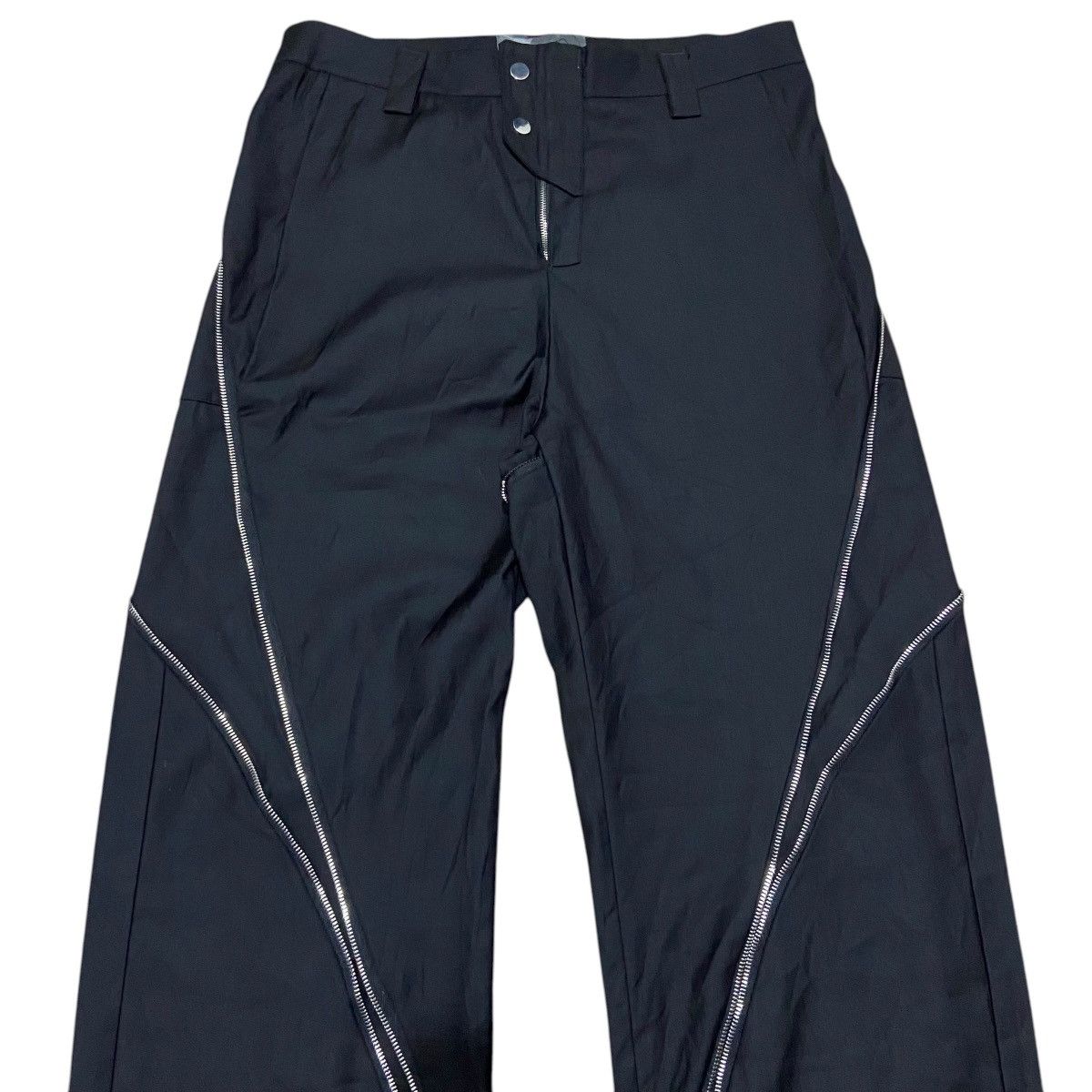 Japanese Brand Argueculture Y2K Grunge Zipp Slit Slighty Vertical Straight Size US 30 / EU 46 - 4 Thumbnail