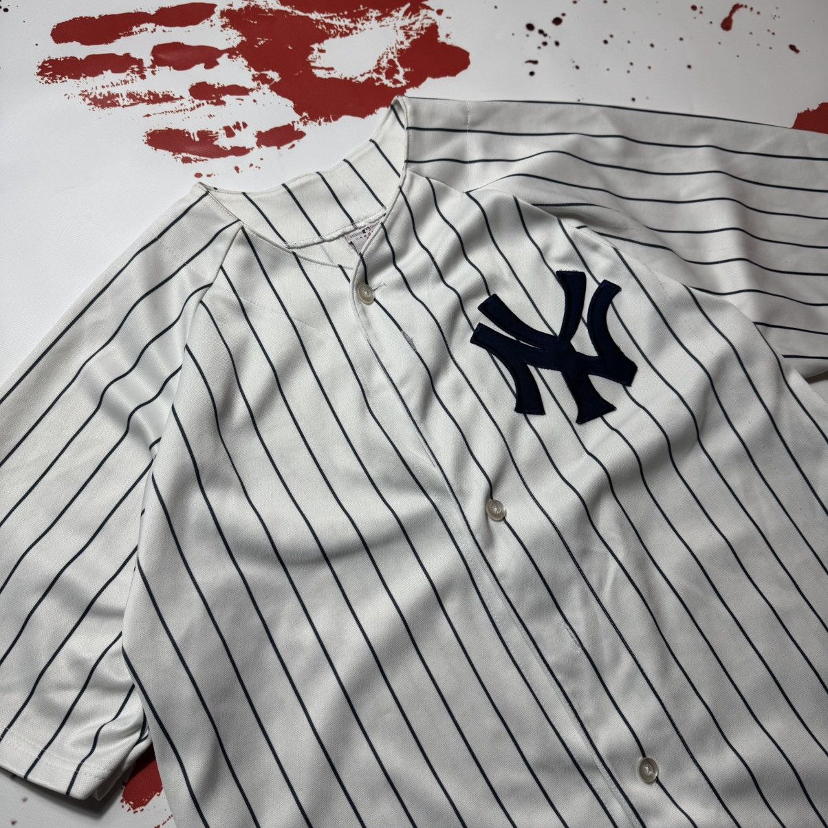 Majestic × New York Yankees × Vintage vintage 90s majestic x new york yankees jersey very rare Size US XL / EU 56 / 4 - 2 Thumbnail