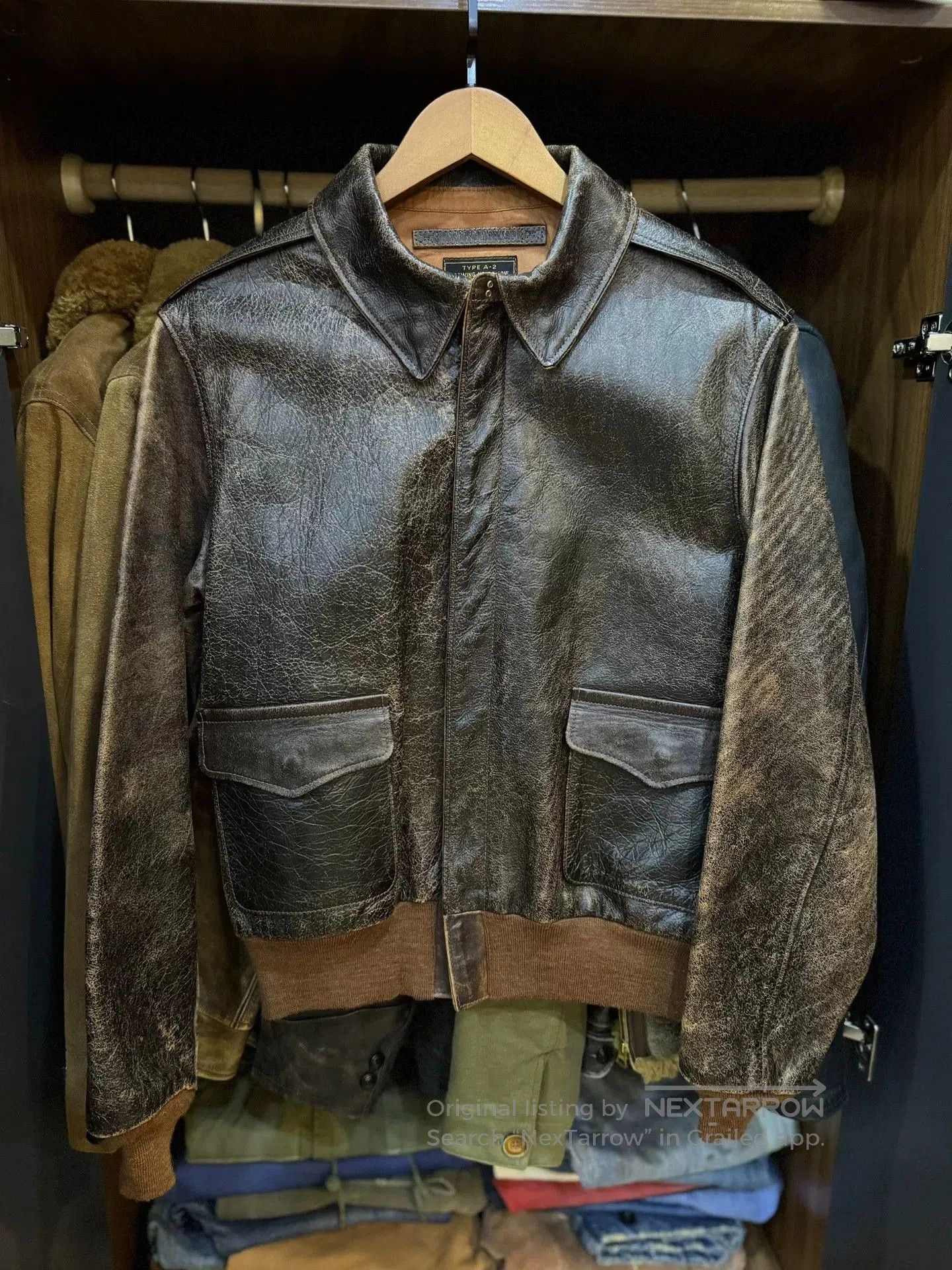 RRL Ralph Lauren real mccoy rrl vintage leather jacket. Size US M / EU 48-50 / 2 - 1 Thumbnail
