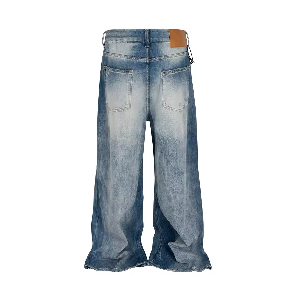 Japanese Brand × Vintage Vintage Ripped Washed Frayed Edges Baggy Jeans Size US 34 / EU 50 - 2 Thumbnail