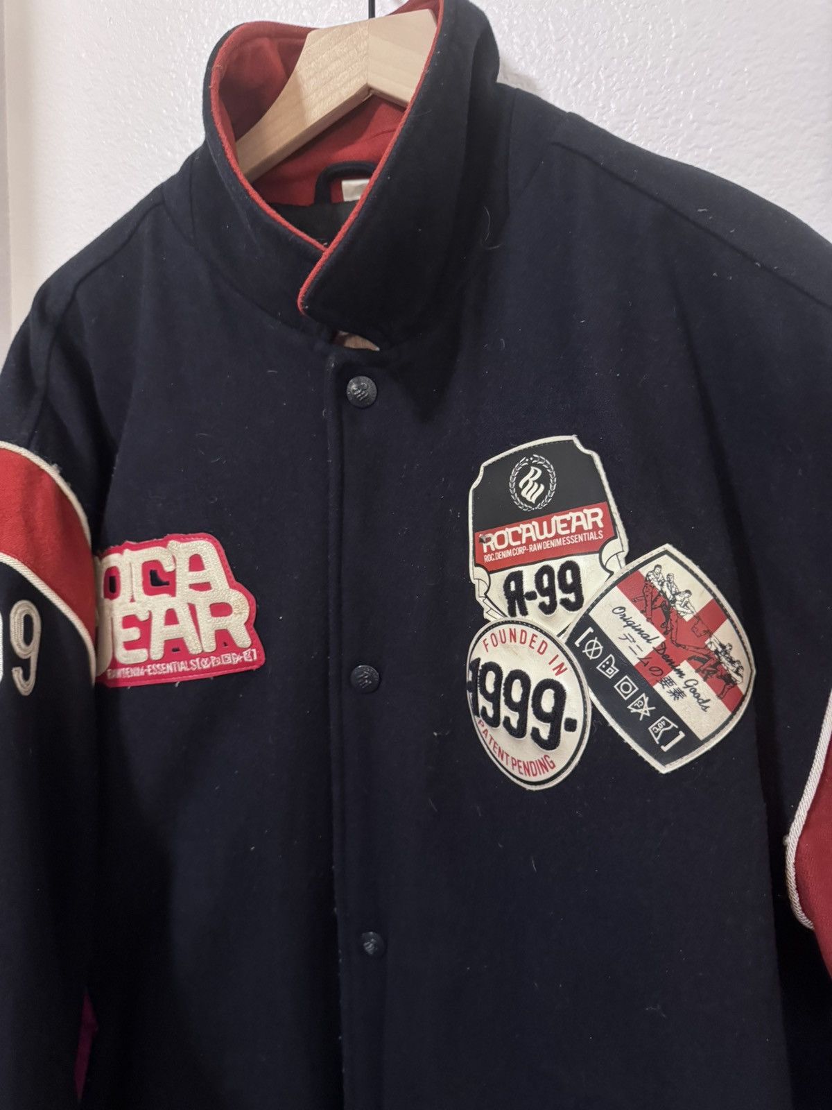 Rocawear *RARE* 90S X Y2K ROCAWEAR VARSITY LETTERMAN JACKET Size US XL / EU 56 / 4 - 2 Thumbnail
