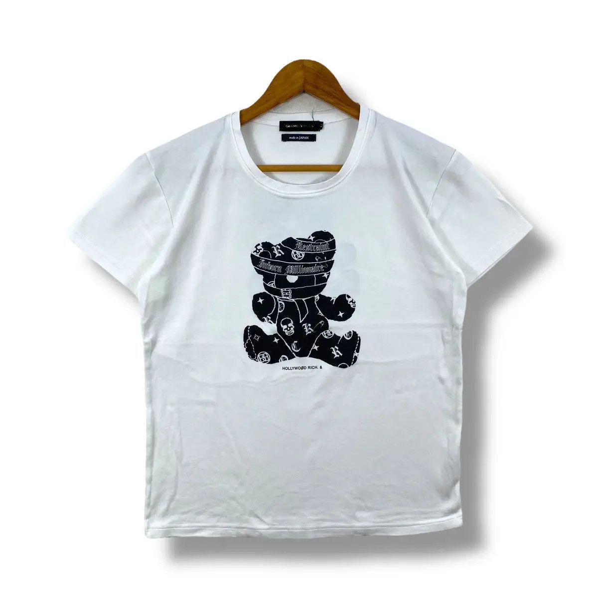 Japanese Brand GRAND YELLS Restrant Inborn Millionaire Bear Graphic Tee Size US L / EU 52-54 / 3 - 1 Thumbnail