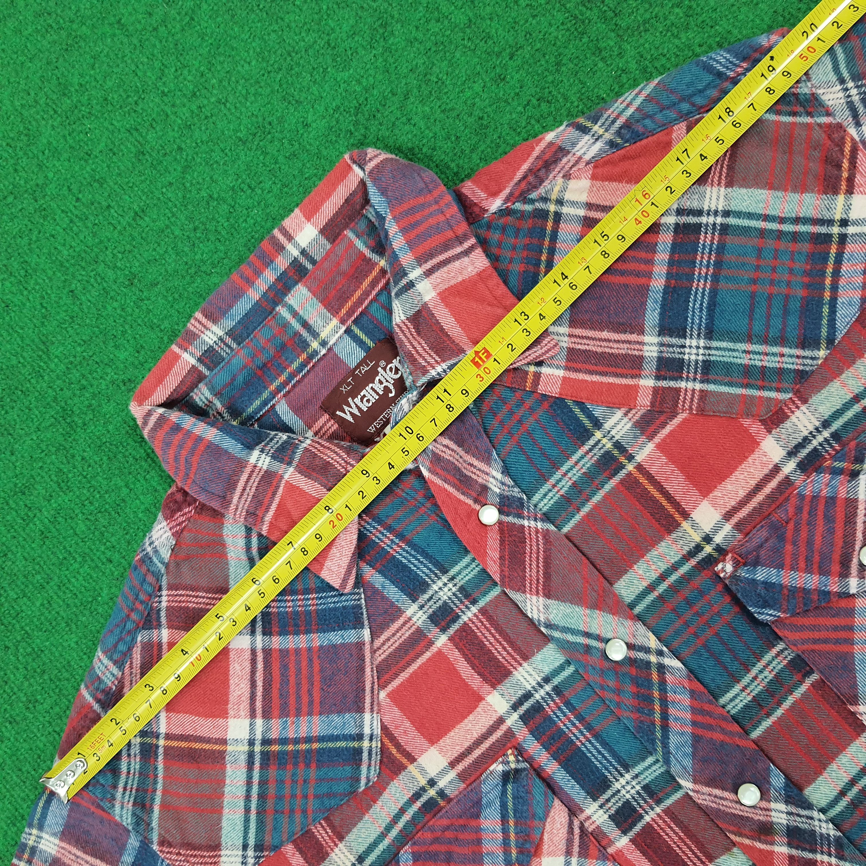 Vintage × Wrangler Vintage Wrangler Button Up Long Sleeve Shirt Size US XL / EU 56 / 4 - 8 Thumbnail