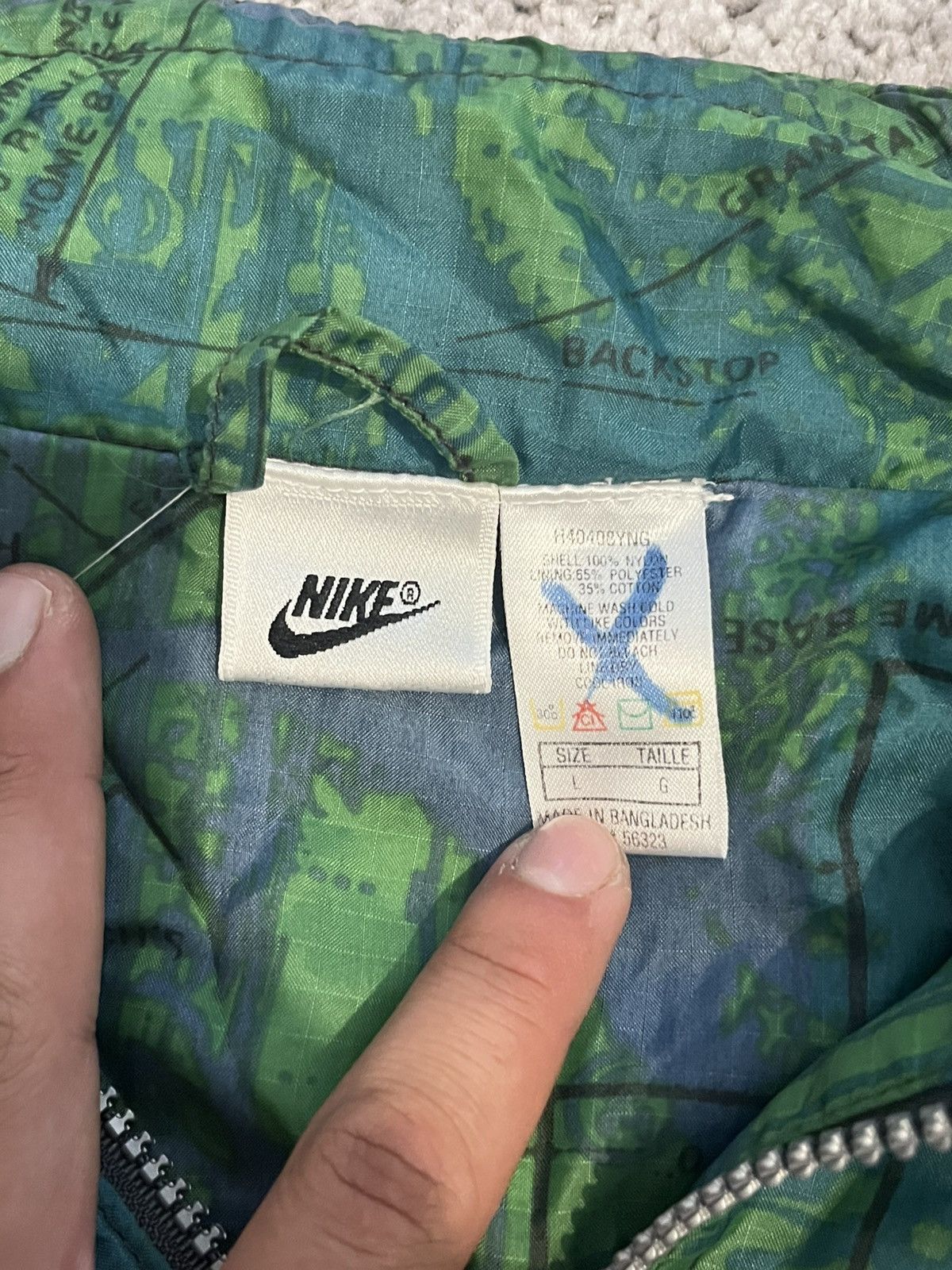 Nike Vintage Nike International Map Print Anorak Jacket Y2K Size US L / EU 52-54 / 3 - 4 Thumbnail
