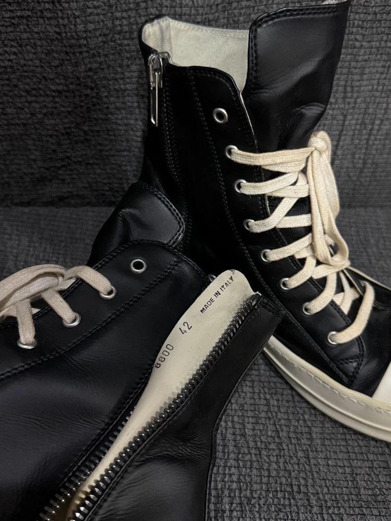 Rick Owens Rick Owens Classic Black and White Coated Big Converse sho Size US 9 / EU 42 - 8 Thumbnail