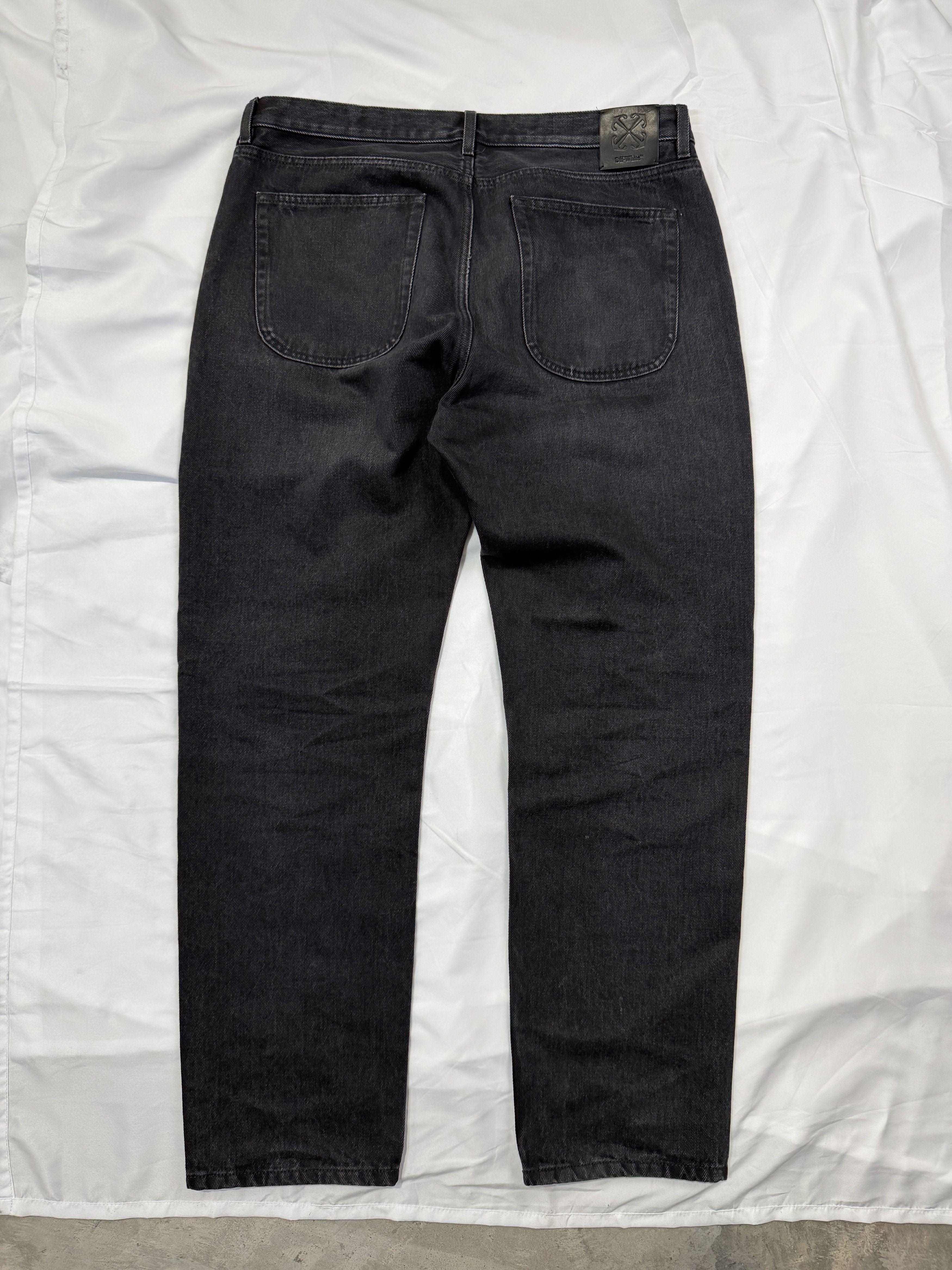 Off-White Off White Black Denim For Ever Jeans Size 36 Size US 36 / EU 52 - 8 Thumbnail