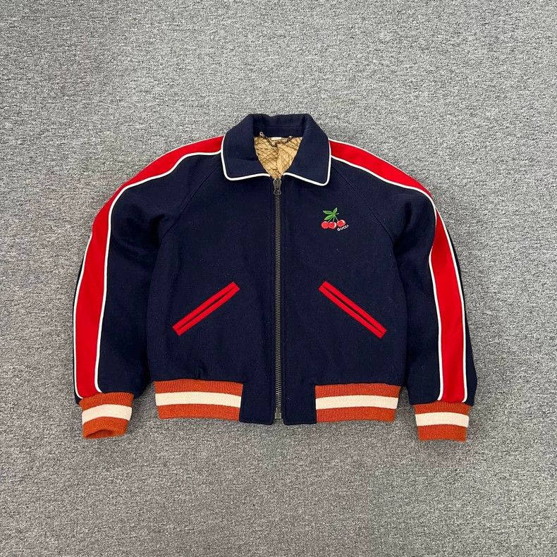Gucci Gucci HaHaHa Collaborative Wool Baseball Jacket Size US S / EU 44-46 / 1 - 1 Thumbnail
