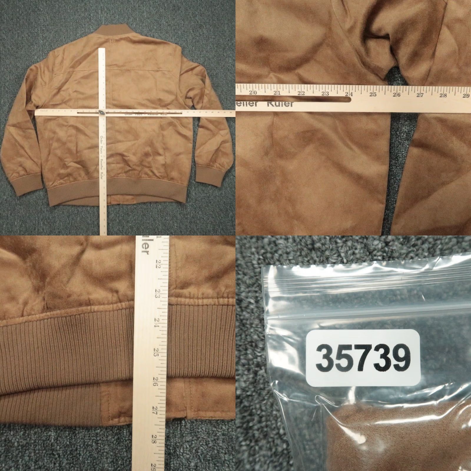 Banana Republic VINTAGE Banana Republic Jacket Mens XL Brown Rocco Faux Vegan Suede Bomber NWT Size US XL / EU 56 / 4 - 8 Thumbnail
