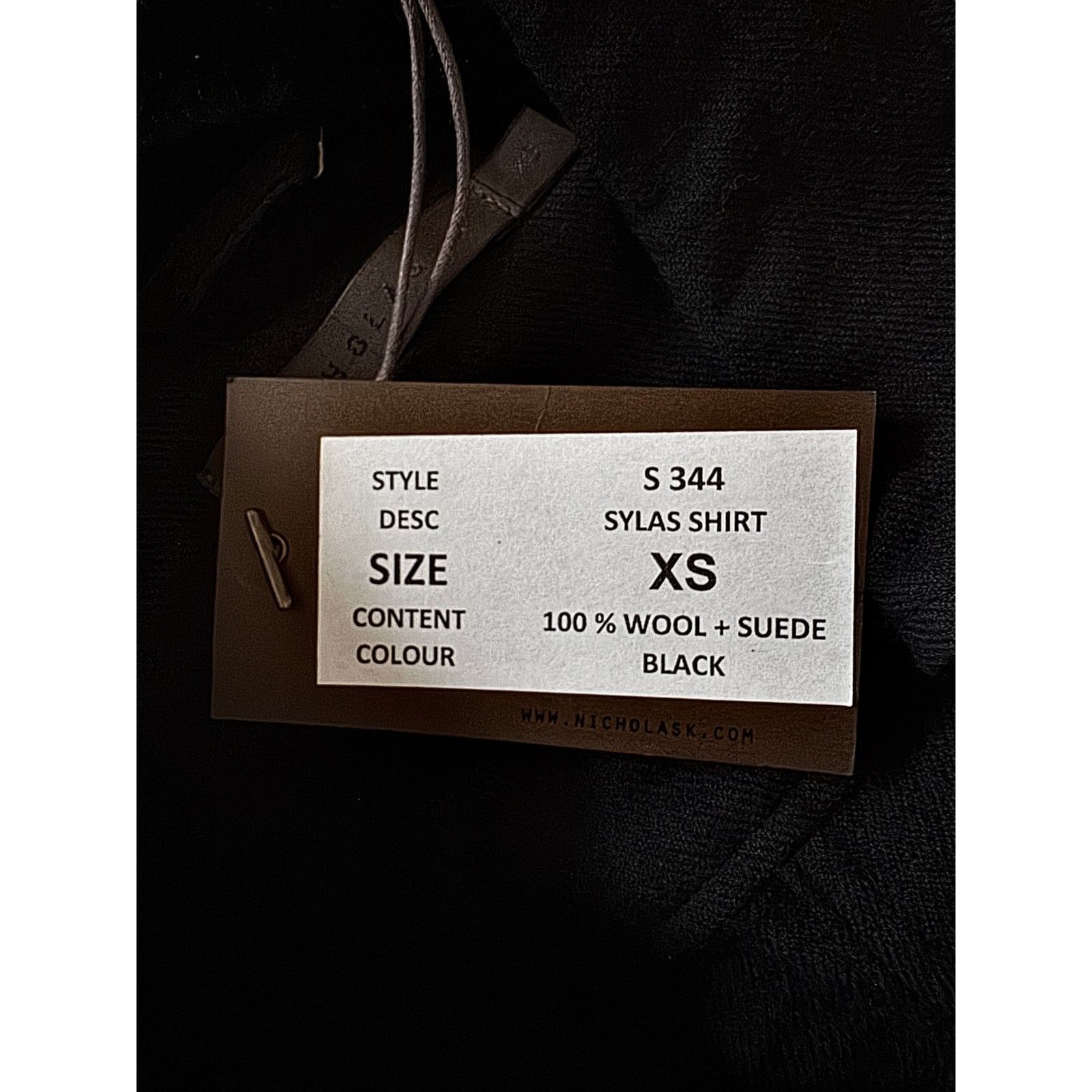Nicholas K Nicholas K NWT Wool Silk Blend Black Sylas Shirt Size US XS / EU 42 / 0 - 4 Thumbnail