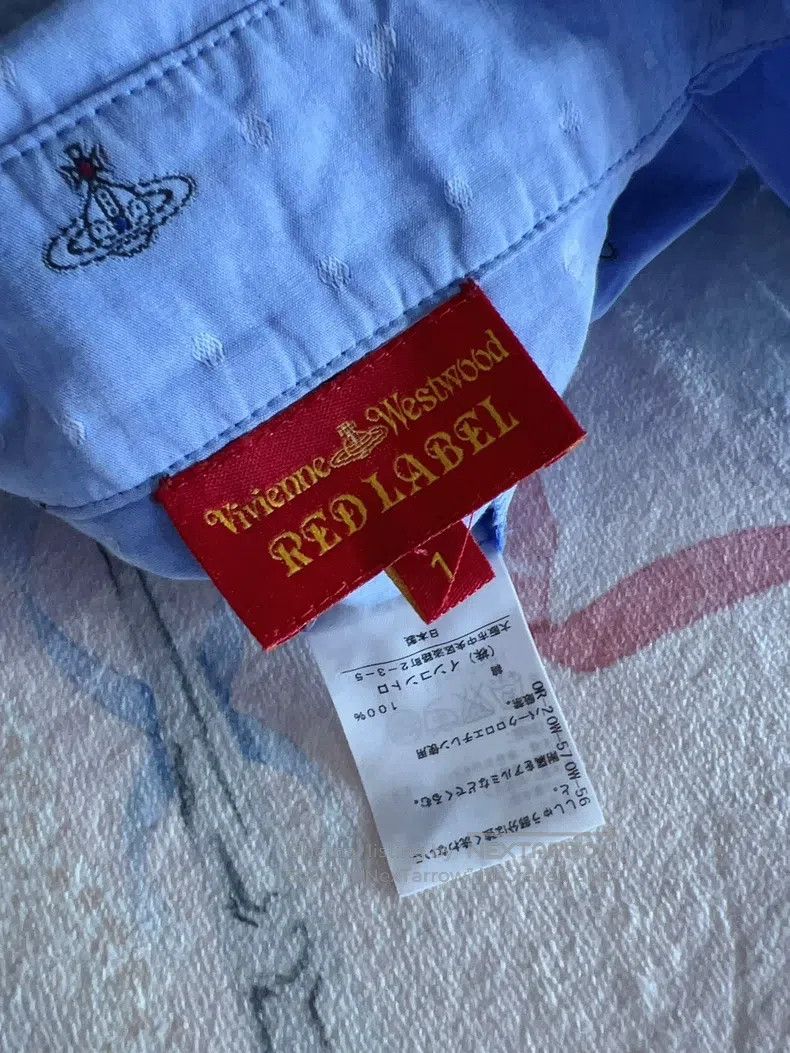 Vivienne Westwood vivienne westwood Second-hand blue full纹 long-sleeved shir Size S / US 4 / IT 40 - 5 Thumbnail
