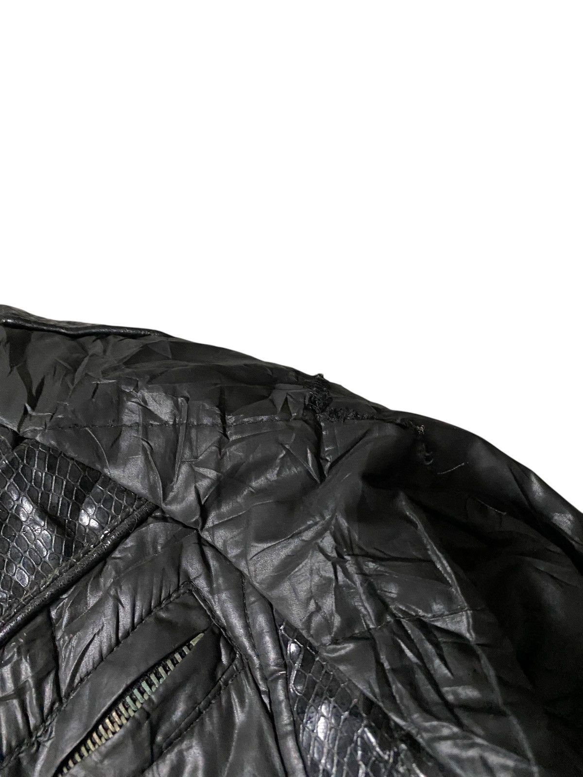 Isamu Katayama Backlash 2000's Edge Difference Crocodile Leather Down Puffer Jacket Size US M / EU 48-50 / 2 - 16 Thumbnail