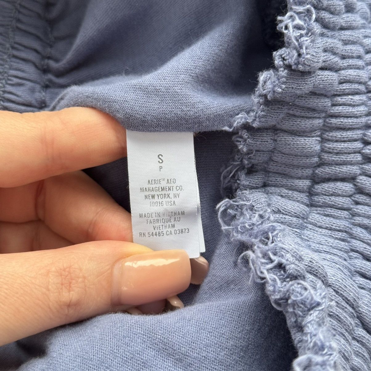 Other AERIE Blue Weekend Ruffle Smocked Tiered Sporty Mini Skirt Size 26" / US 2 / IT 38 - 9 Thumbnail