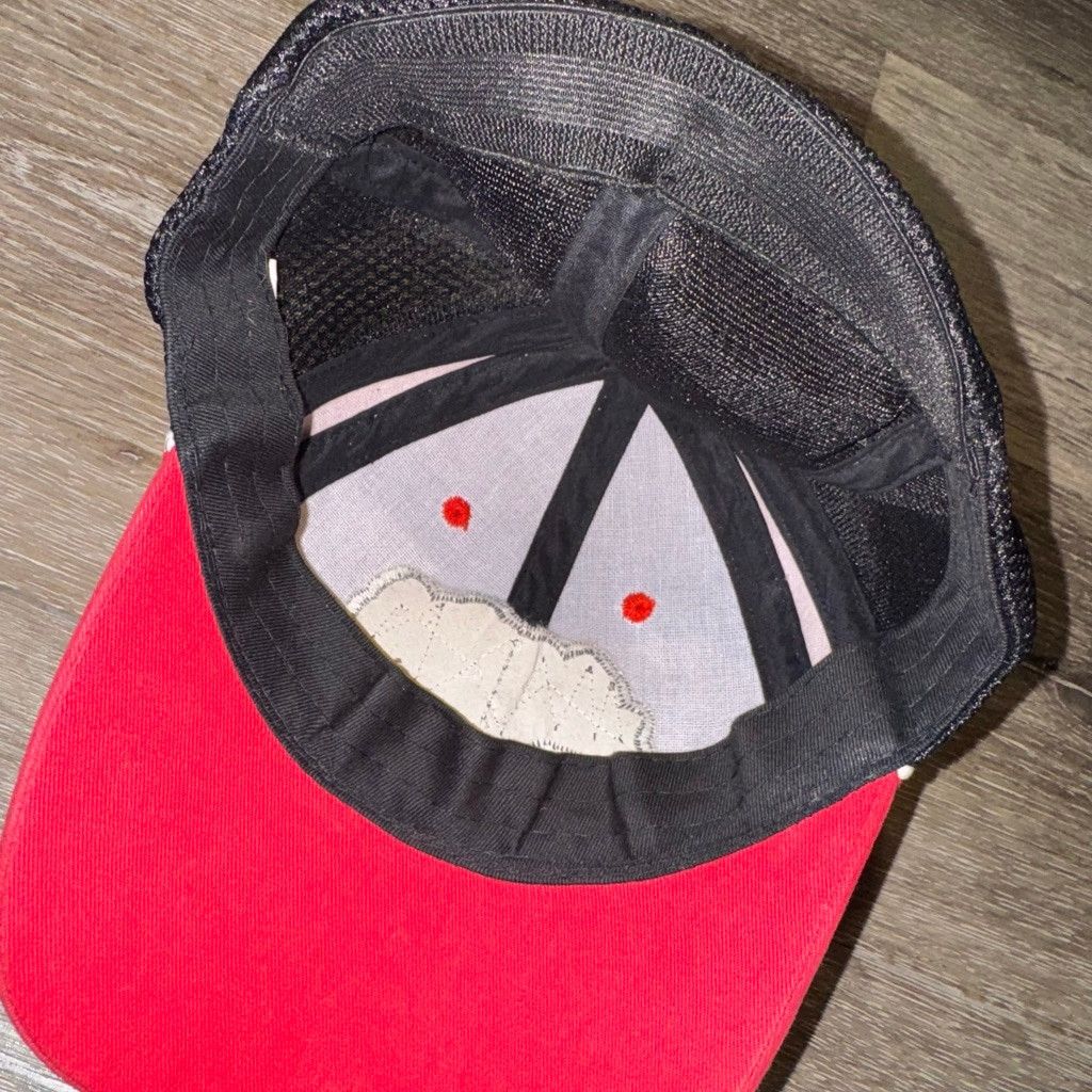 The Unbranded Brand Vintage M&M's Trucker Hat One Size Black Red Size ONE SIZE - 4 Thumbnail