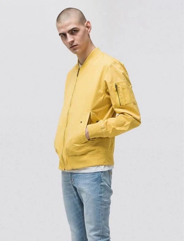 Nudie Jeans Yellow Utilitarian Bomber Size US XL / EU 56 / 4 - 8 Thumbnail