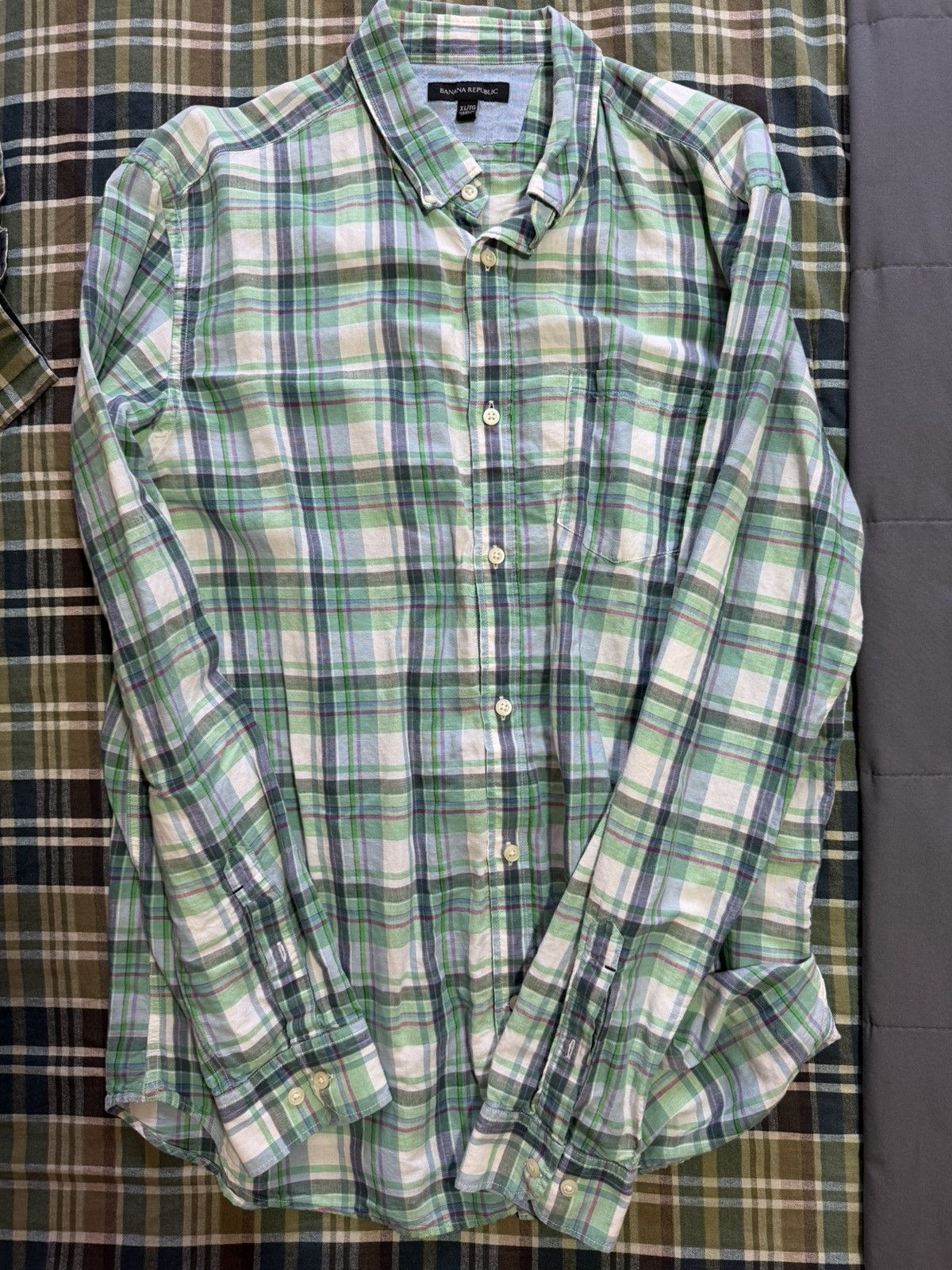 Banana Republic Banana Republic Linen Shirt Size US XL / EU 56 / 4 - 1 Thumbnail