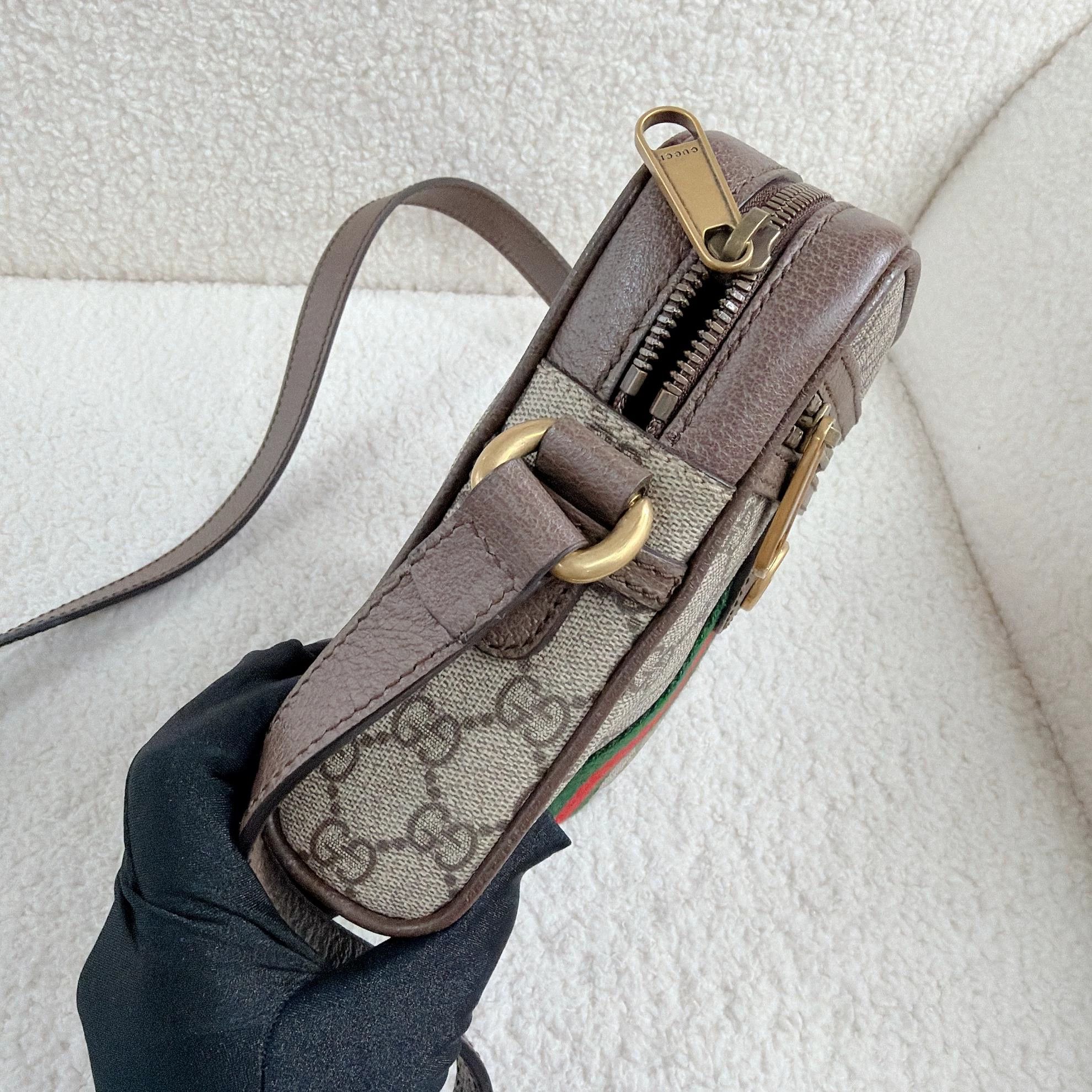 Gucci GUCCI Ophidia mini GG coated canvas ebony multi bag Size ONE SIZE - 8 Thumbnail