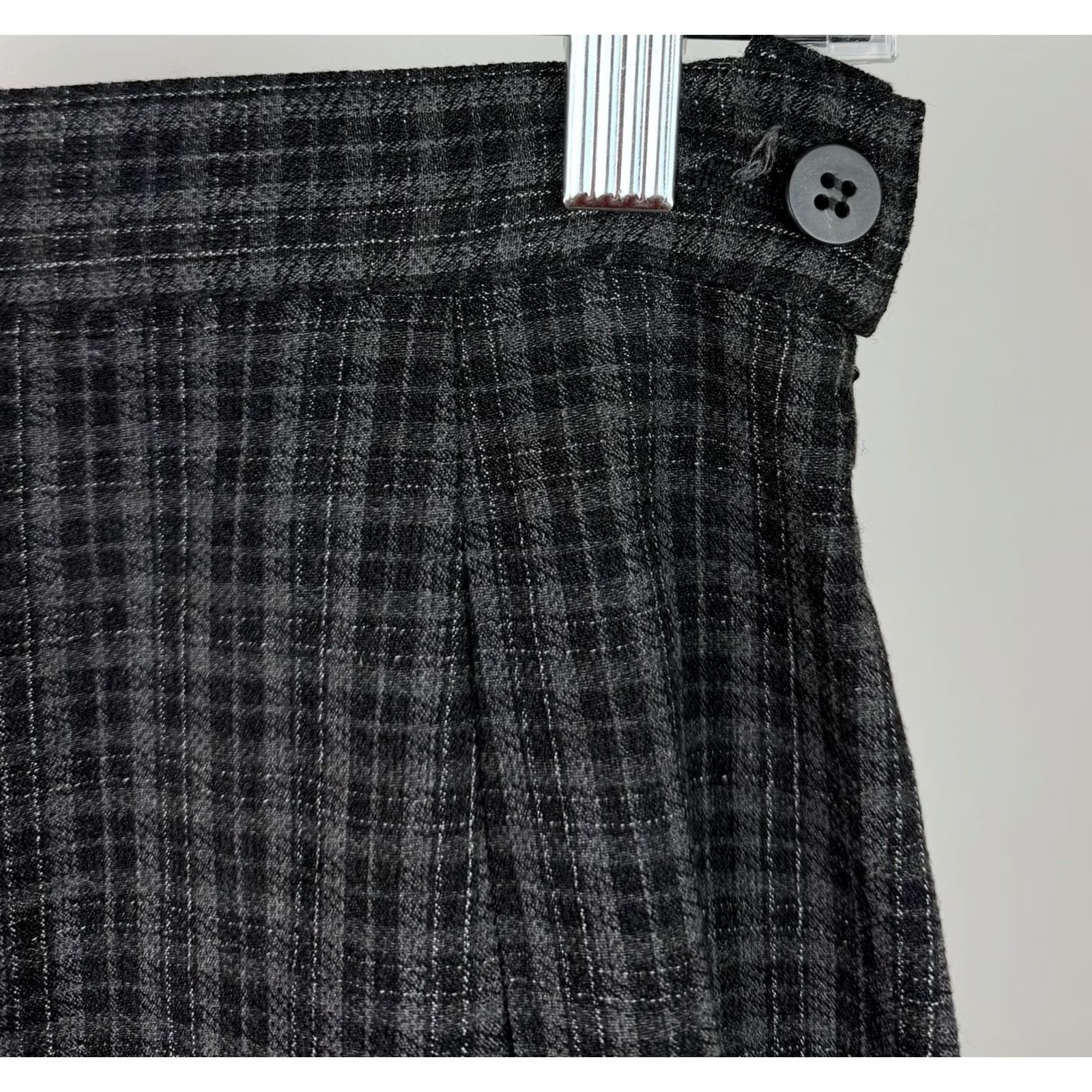 Vintage VINTAGE The Limited Skirt Womens 6 / S Plaid Gray Knee Length High Waist Pleated Vintage 90s Grunge Preppy Size 28" / US 6 / IT 42 - 2 Thumbnail