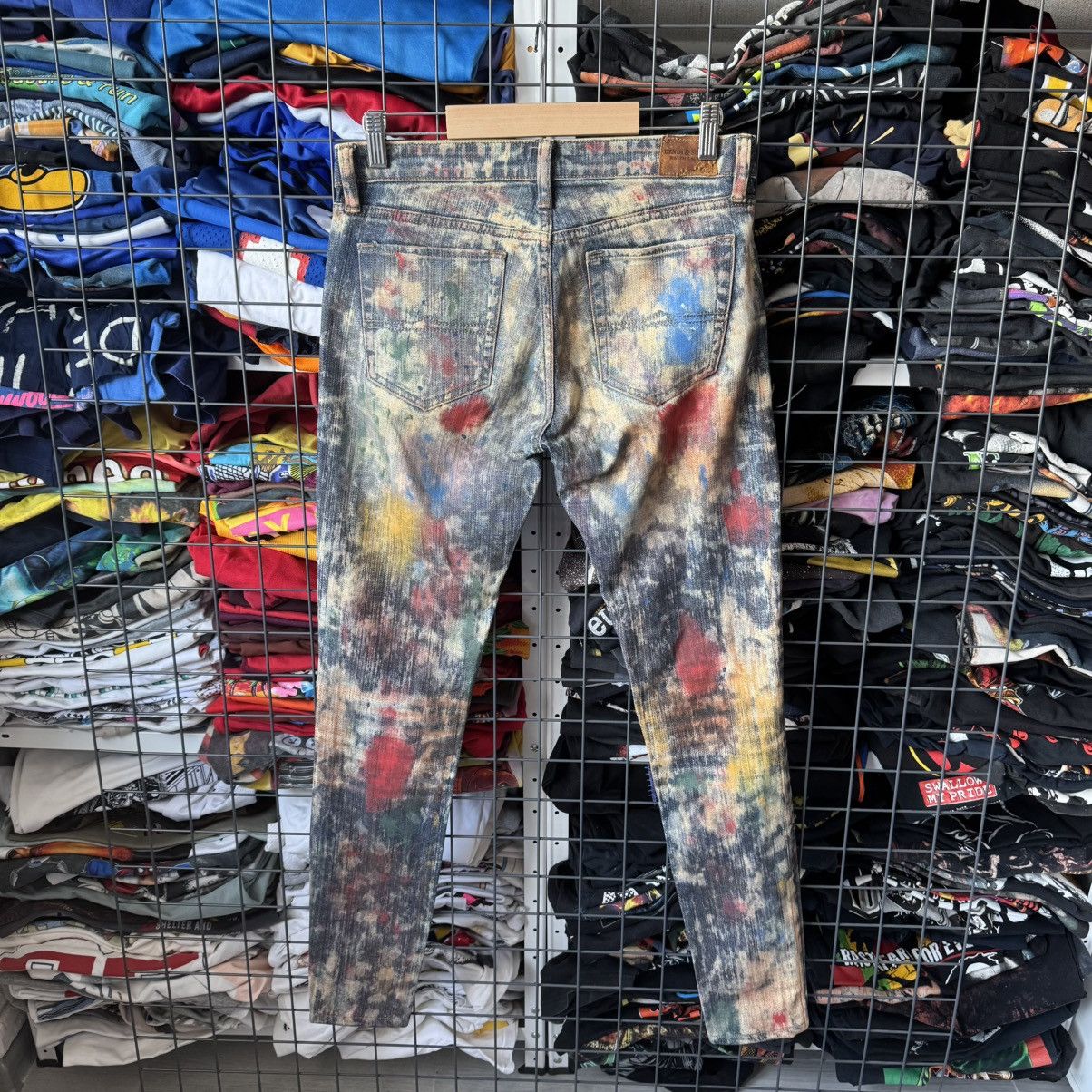 Polo Ralph Lauren Ralph Lauren Denim & Supply Paint Splatter Distress Jeans Size 28" / US 6 / IT 42 - 2 Thumbnail
