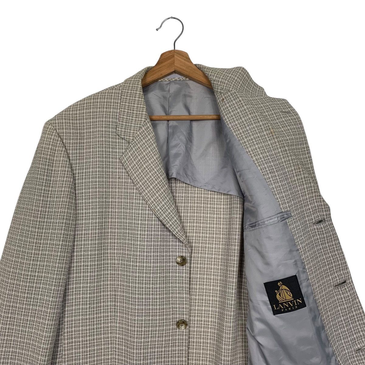 Lanvin Lanvin Checkered Casual Blazer Jacket Size US M / EU 48-50 / 2 - 10 Thumbnail