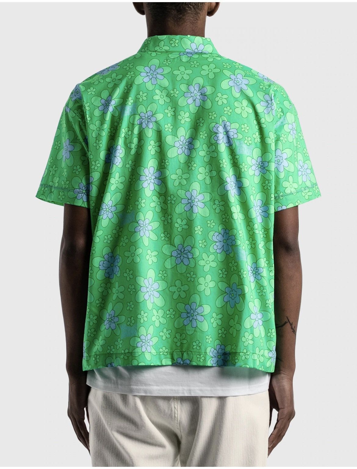 ERL ERL Men’s Floral Button up SS Green/purple Size US M / EU 48-50 / 2 - 2 Thumbnail