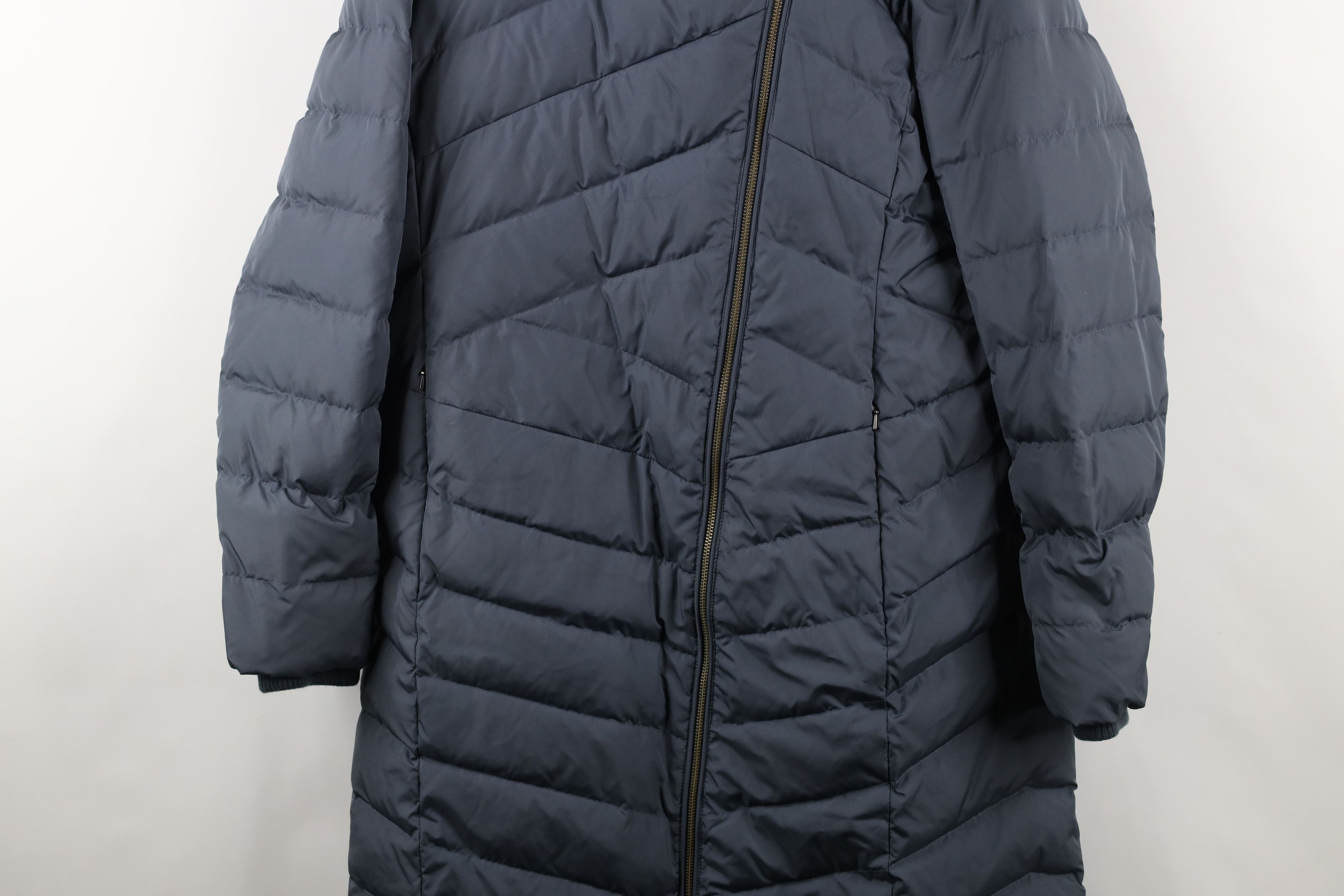 Lands' End × Vintage Lands End Full Length Hooded Duck Down Puffer Jacket Gray Size M / US 6-8 / IT 42-44 - 3 Thumbnail