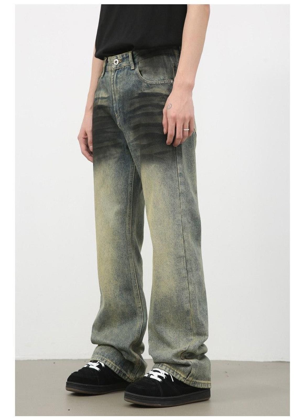 Vintage Paint Splatter Stacked Denim Jeans Size US 30 / EU 46 - 3 Thumbnail