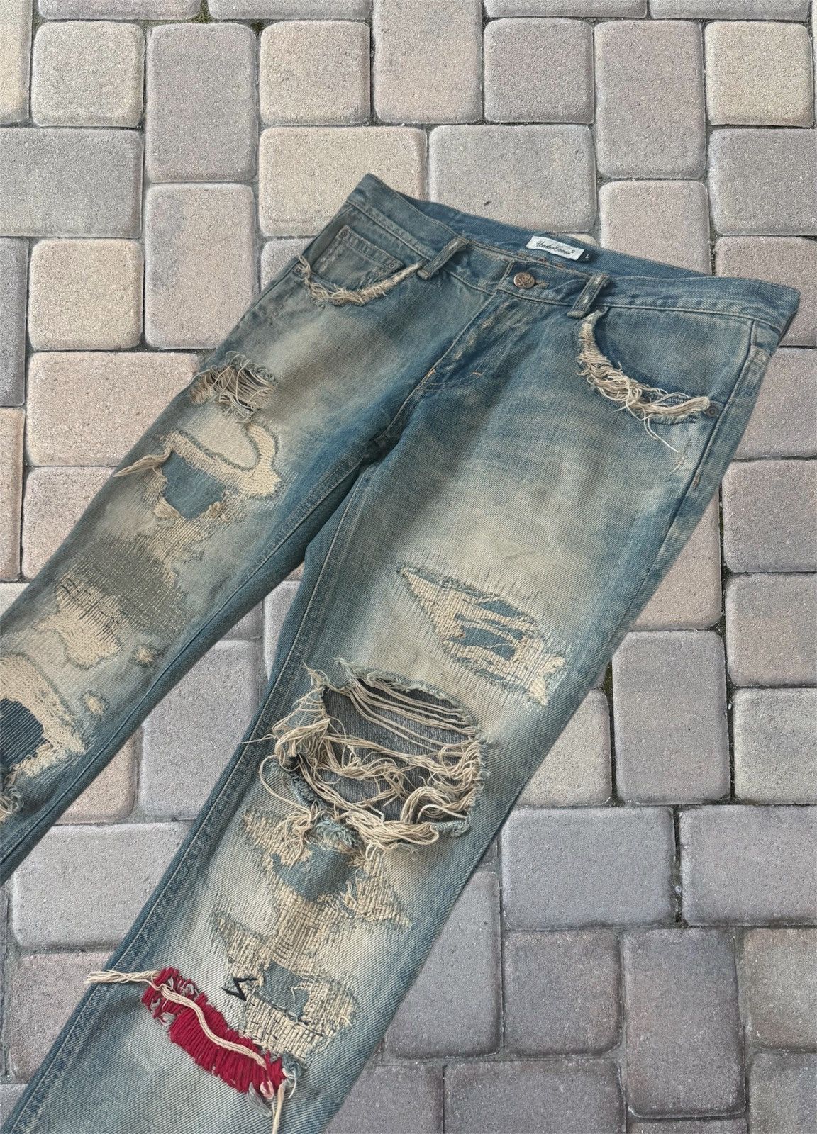 Undercover Undercover “68” Red Yarn Denim Size US 28 / EU 44 - 3 Thumbnail