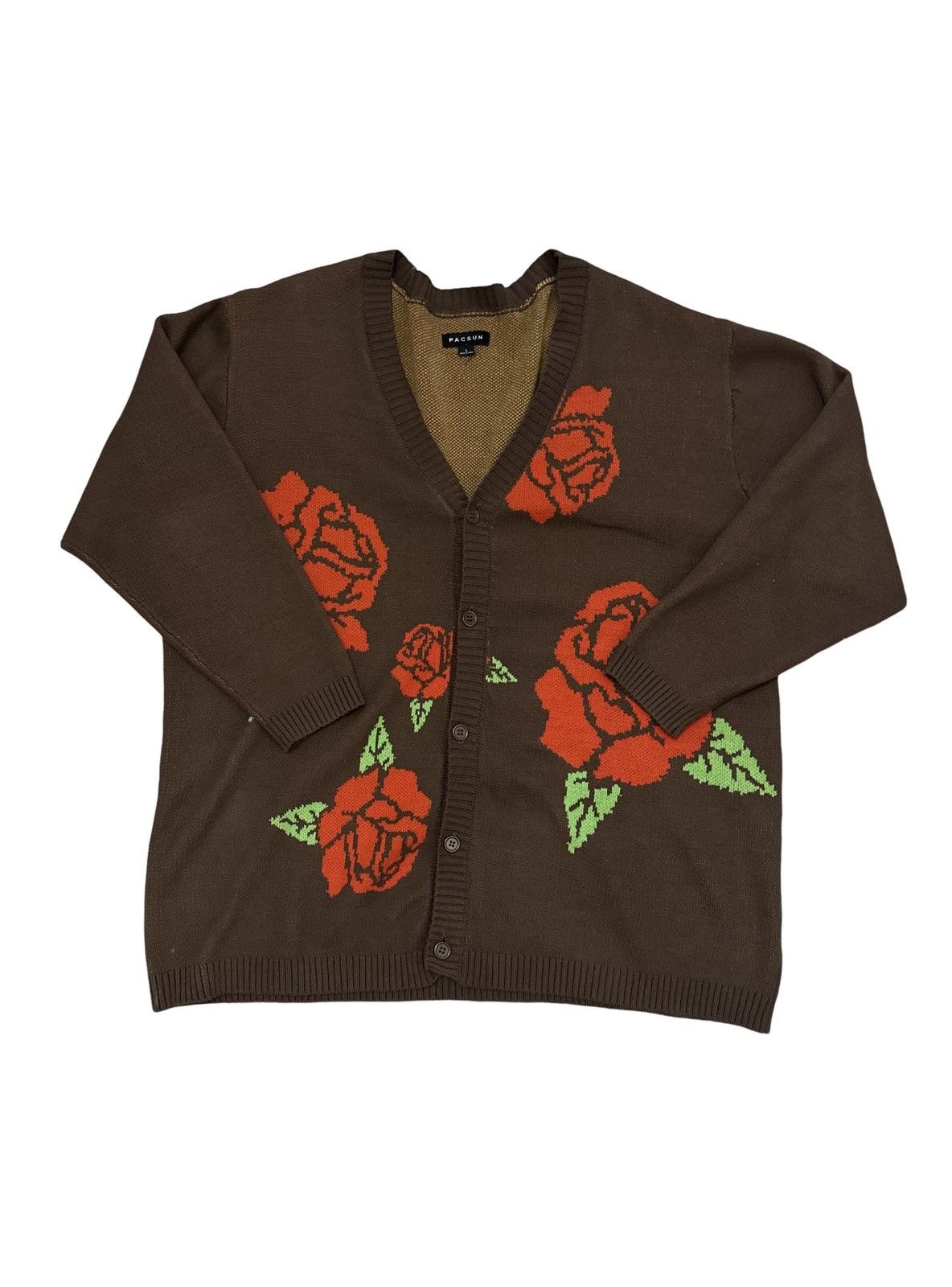 Pacsun × Vintage Rose knit cardigan Pacsun Size US L / EU 52-54 / 3 - 1 Thumbnail
