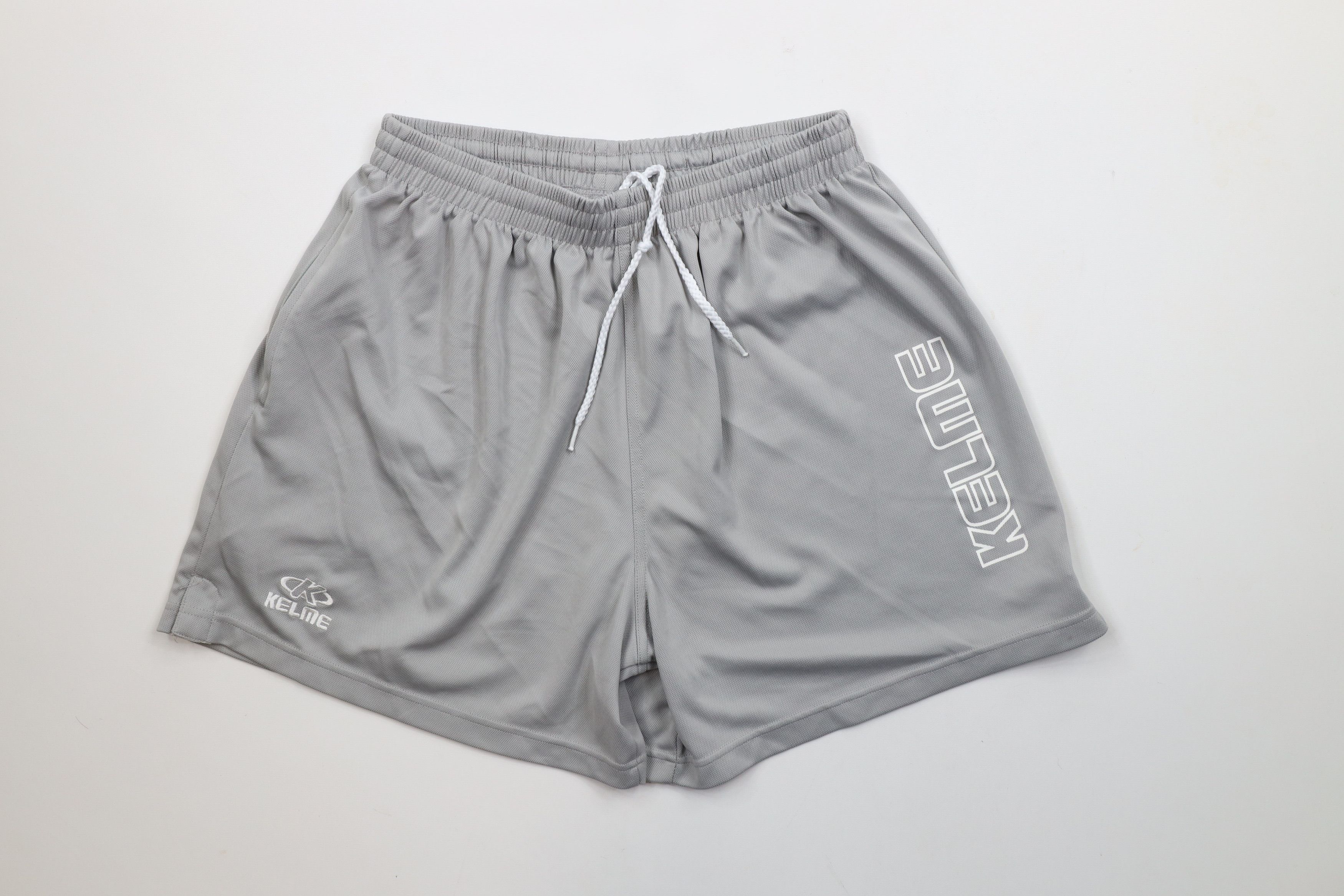Vintage Vtg 90s Kelme Futbol Above Knee Soccer Shorts Gray Polyester Size US 36 / EU 52 - 1 Thumbnail