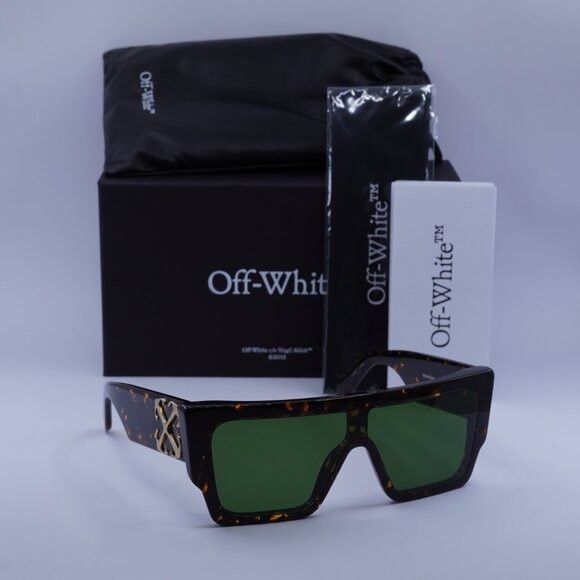 Off-White Off-White OERI14F MARION 6055 Sunglasses Havana Shield Frame Size ONE SIZE - 1 Thumbnail