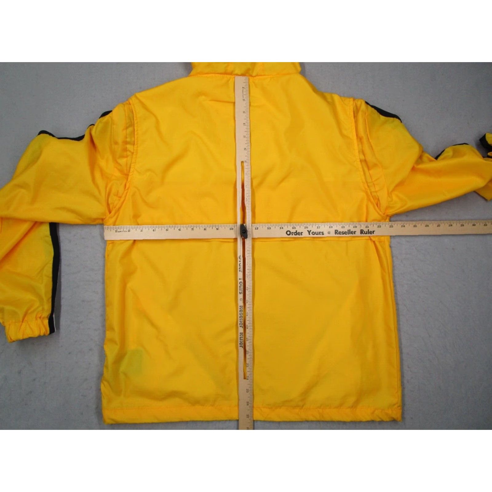 Southpole SOUTHPOLE Men's Yellow Windbreaker Hoodie Jacket L with Pockets - Lightweight Zip - Pullover Casual Fall Spring Winter Size US L / EU 52-54 / 3 - 6 Thumbnail