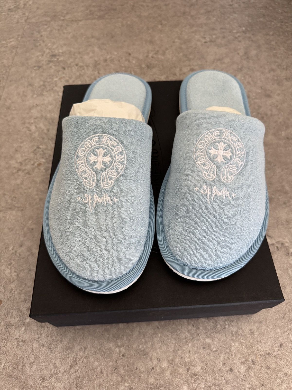 Chrome Hearts Chrome Hearts Hotel Slippers St Barths Size US 11 / EU 44 - 1 Thumbnail