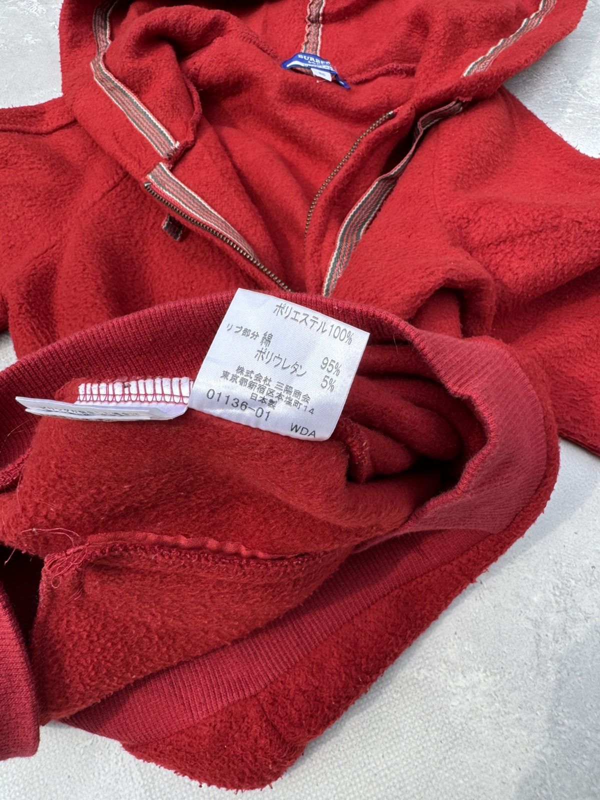 Burberry Vintage Burberry Fleece Zip Hoodie Size XS / US 0-2 / IT 36-38 - 10 Thumbnail