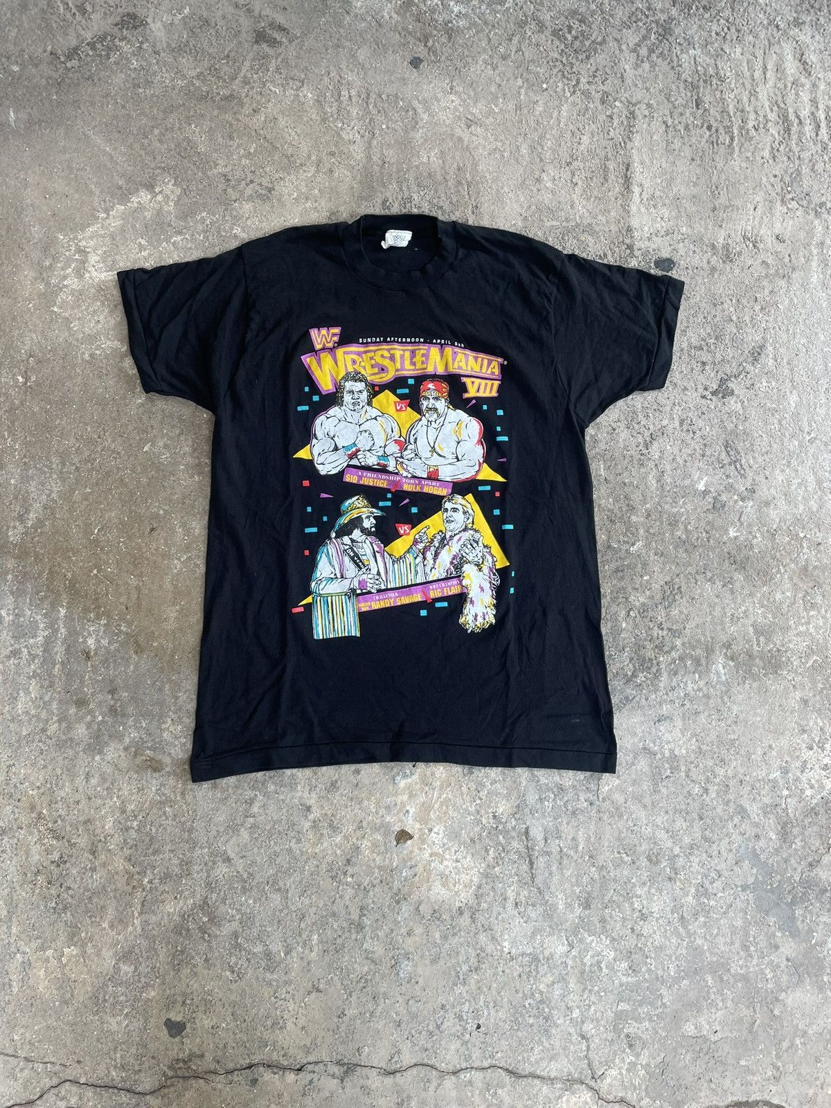 WWF 1992 WWF Wrestlemania VII single stitch tee Size US L / EU 52-54 / 3 - 1 Thumbnail