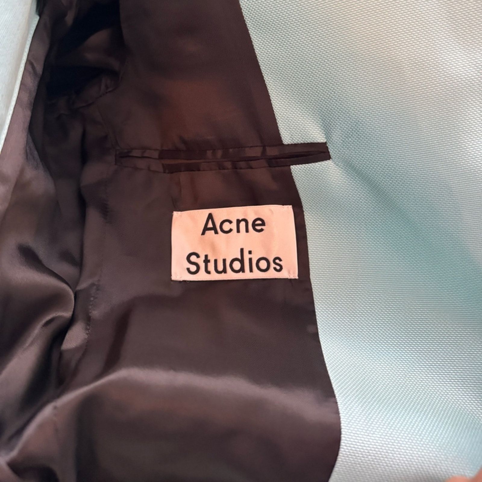 Acne Studios Men’s Jumilar Cotton-Blend Suit Jacket- Green SS20 NWT Size 46R - 3 Thumbnail