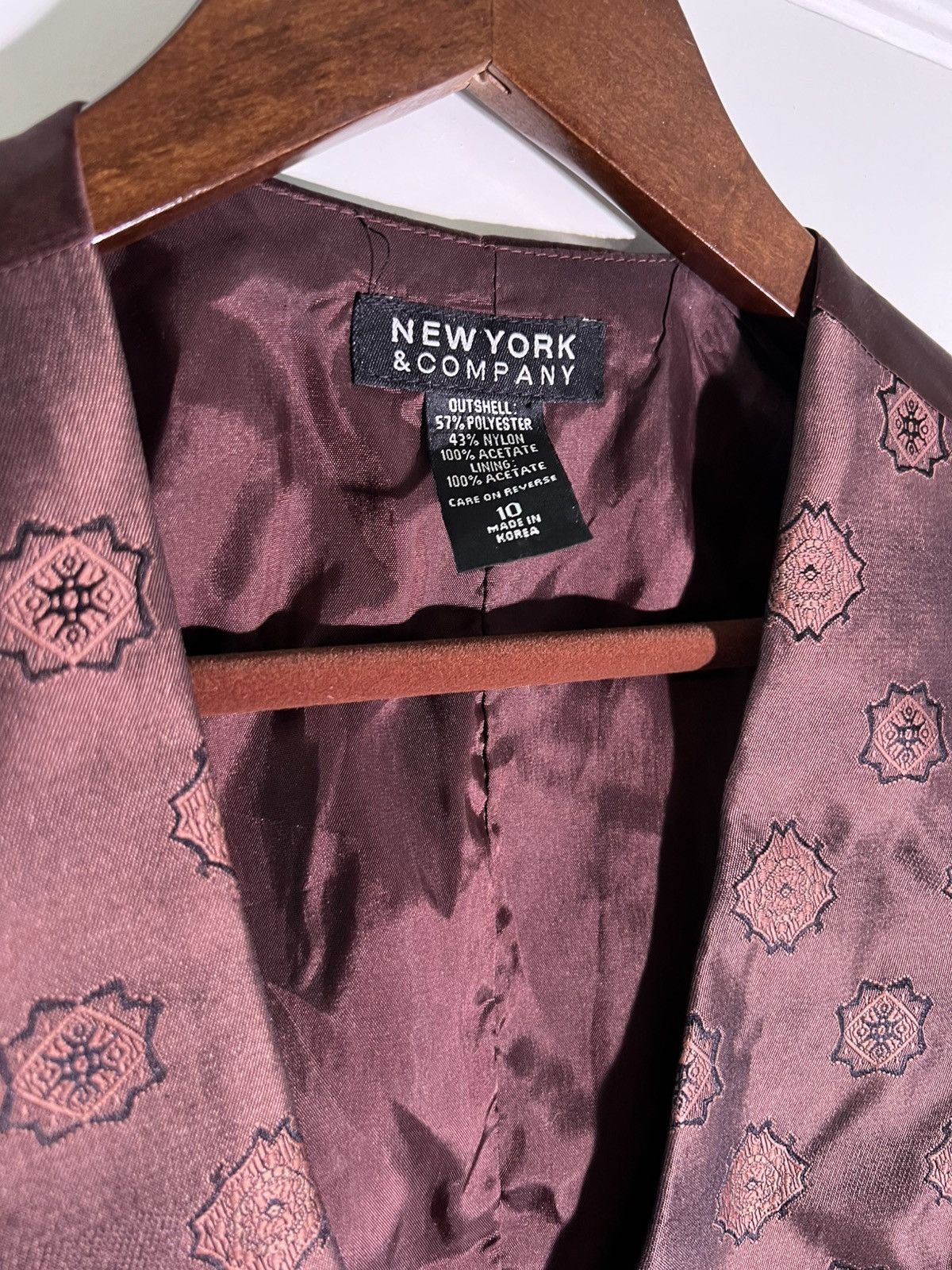 Vintage 90’s 2000’s Y2K VTG Vintage New York & Company Abstract Vest Size L / US 10 / IT 46 - 9 Thumbnail