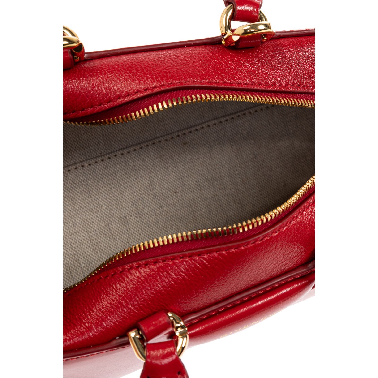 Givenchy GIVENCHY Mini Antigona Red Shiny Leather Top Handle Bag New Size ONE SIZE - 4 Thumbnail