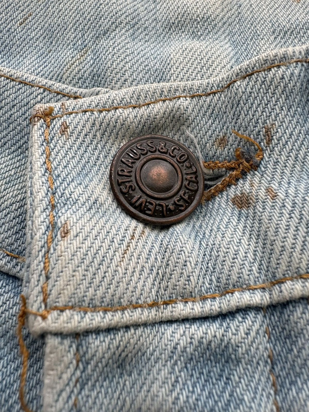 Levi's Vintage Clothing HOLY GRAIL 70’s ULTRA-RARE Levis 646 Orange Tab Museum Piece Size US 28 / EU 44 - 7 Thumbnail