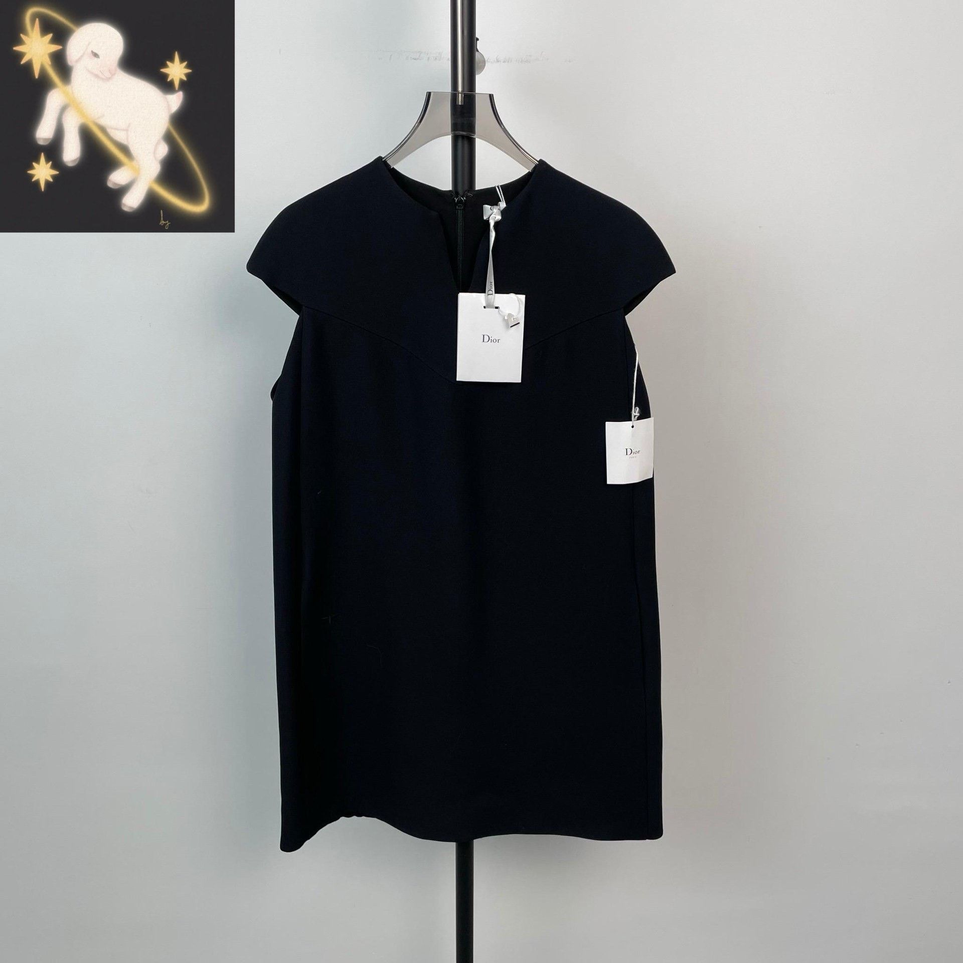 Dior Dior Embroidered Black Dress 34 Women Size XS / US 0-2 / IT 36-38 - 1 Thumbnail